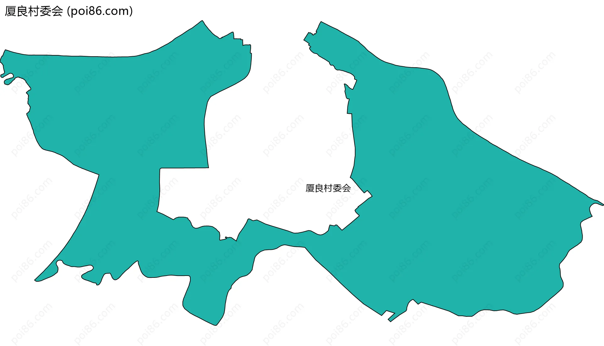 厦良村委会边界地图