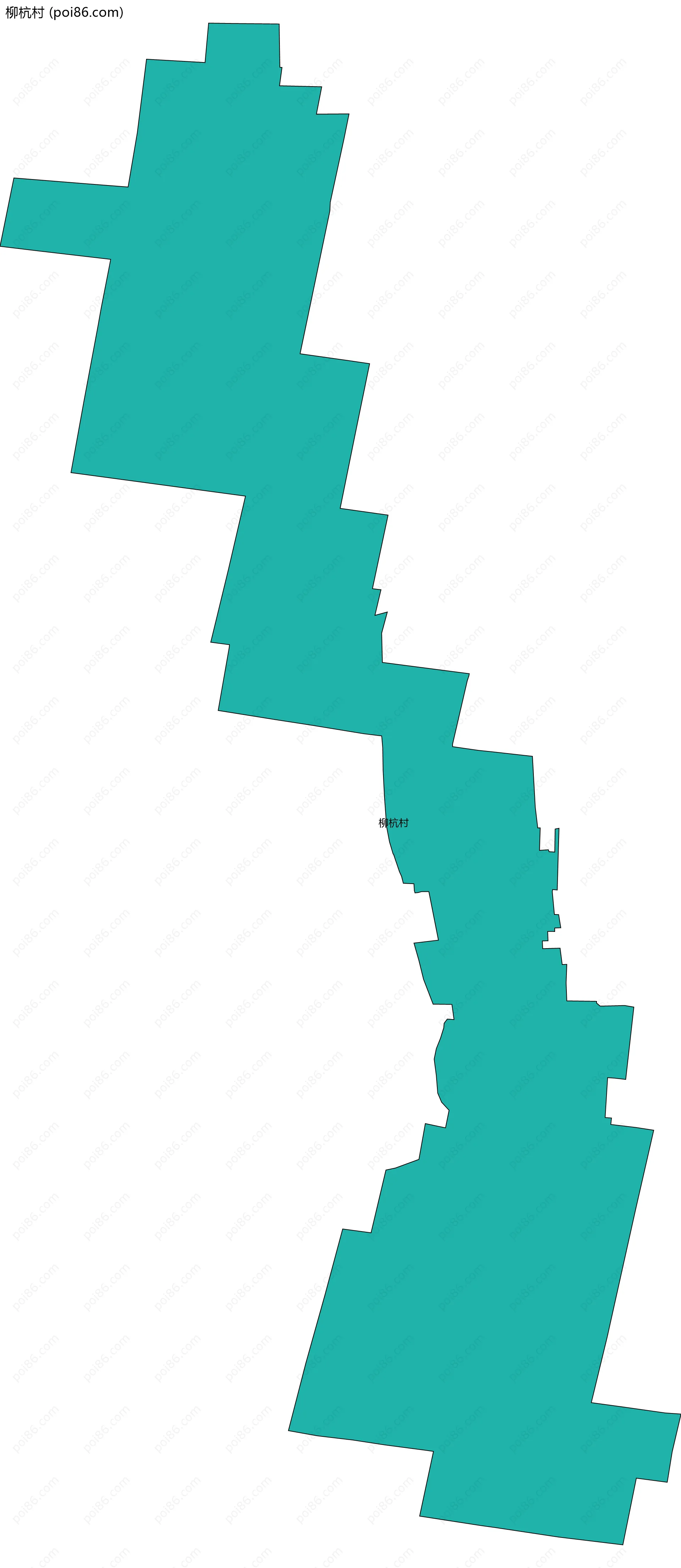 柳杭村边界地图