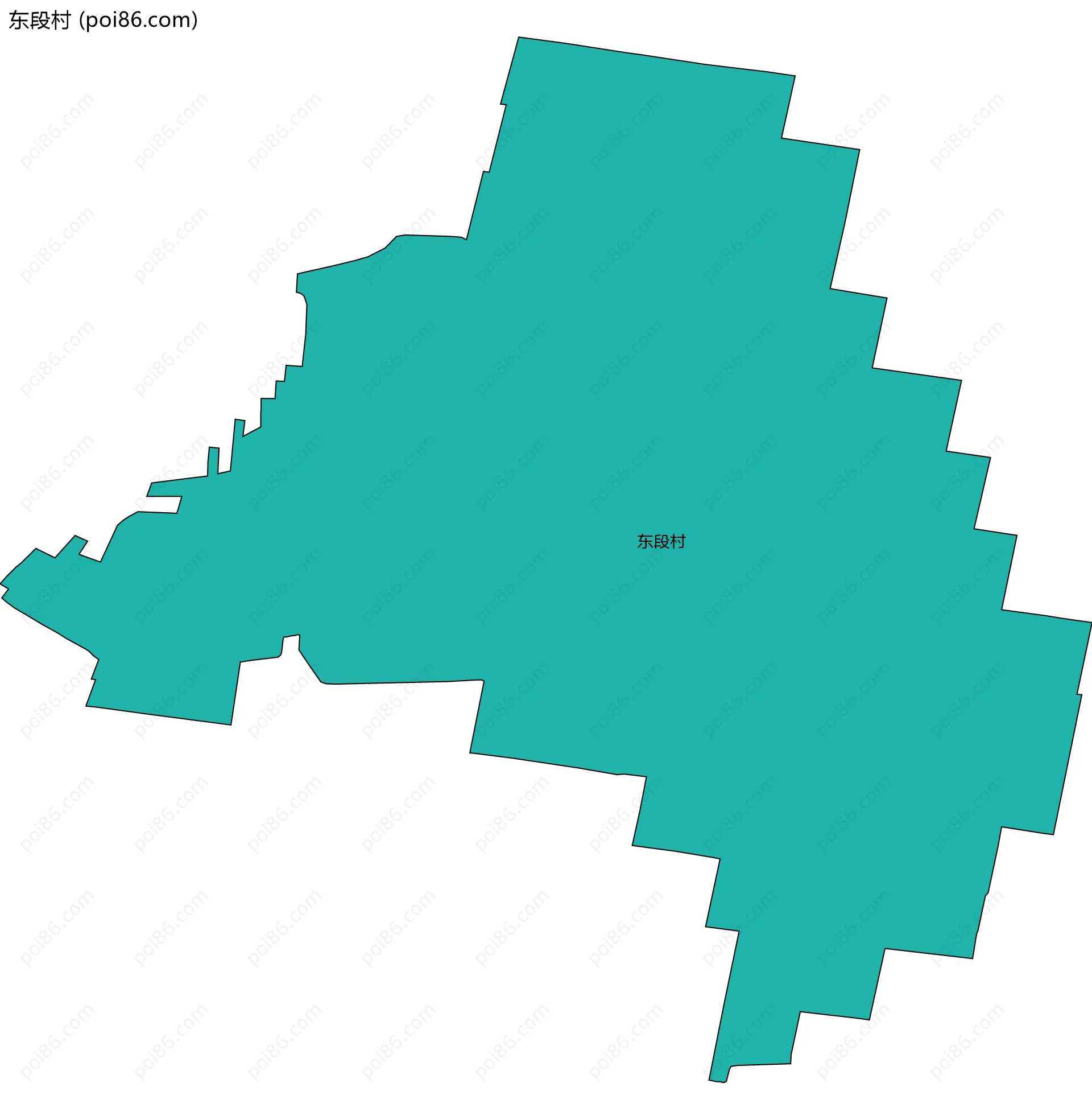东段村边界地图