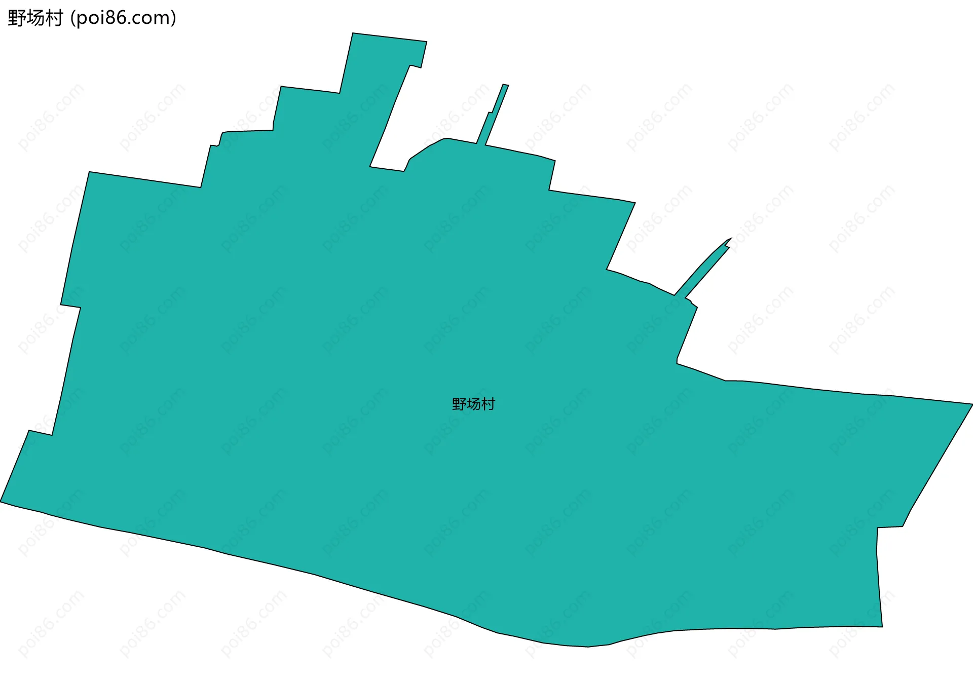 野场村边界地图
