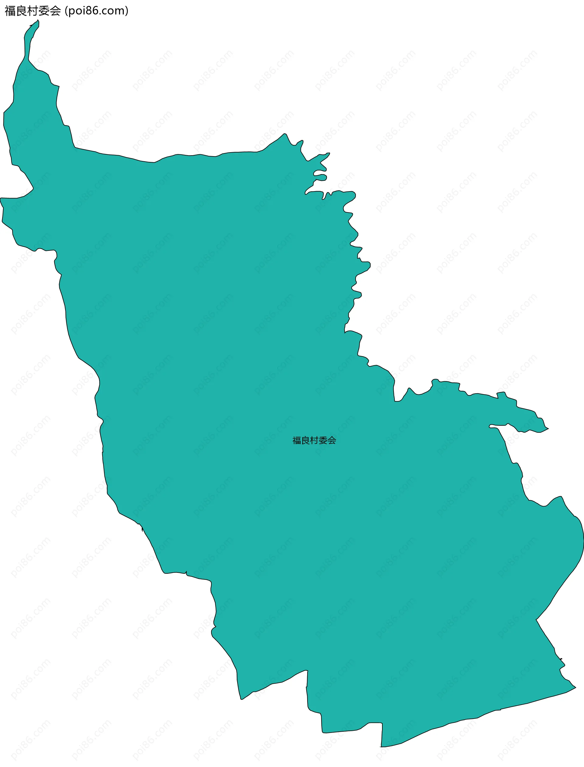 福良村委会边界地图