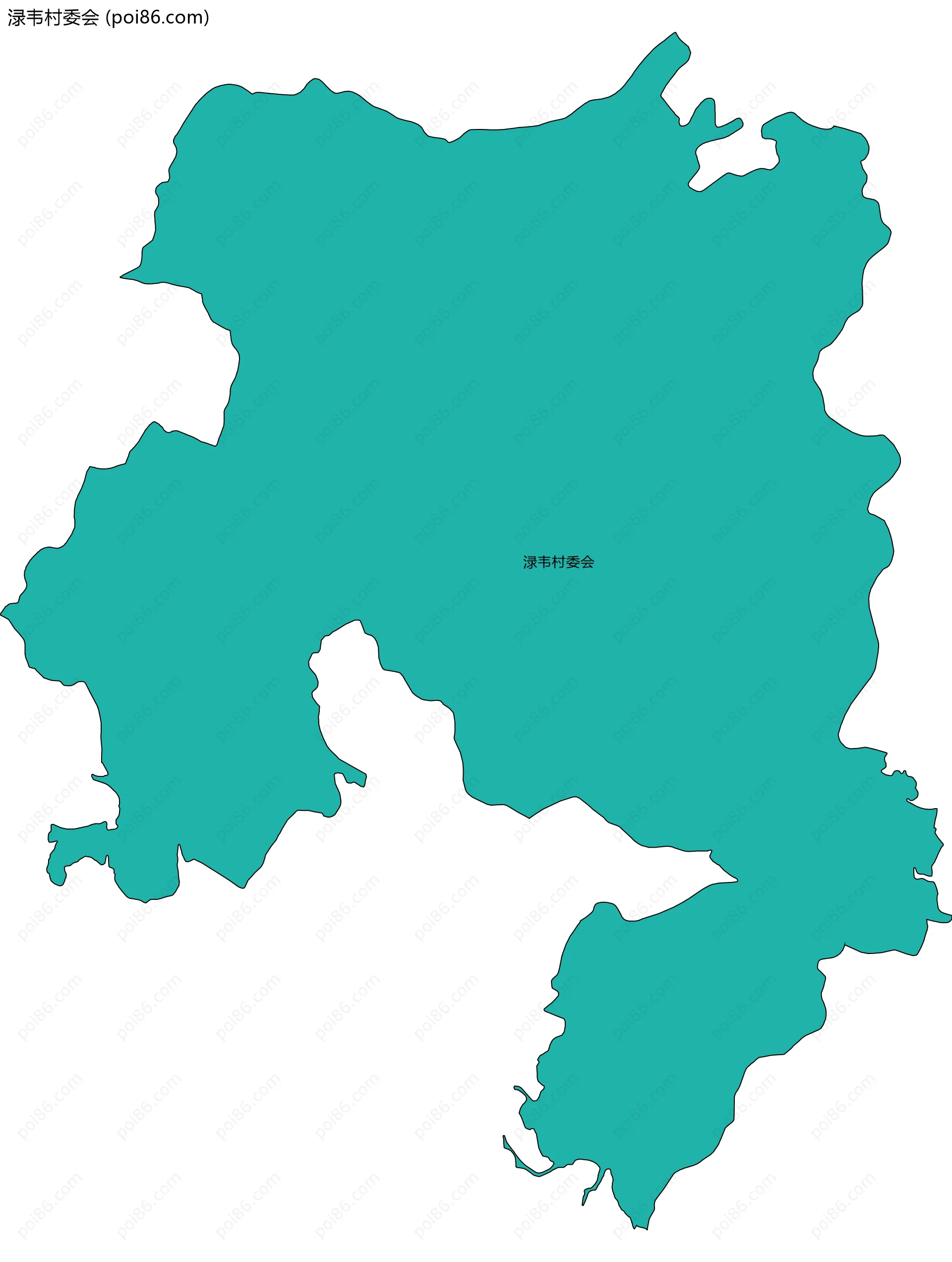 渌韦村委会边界地图