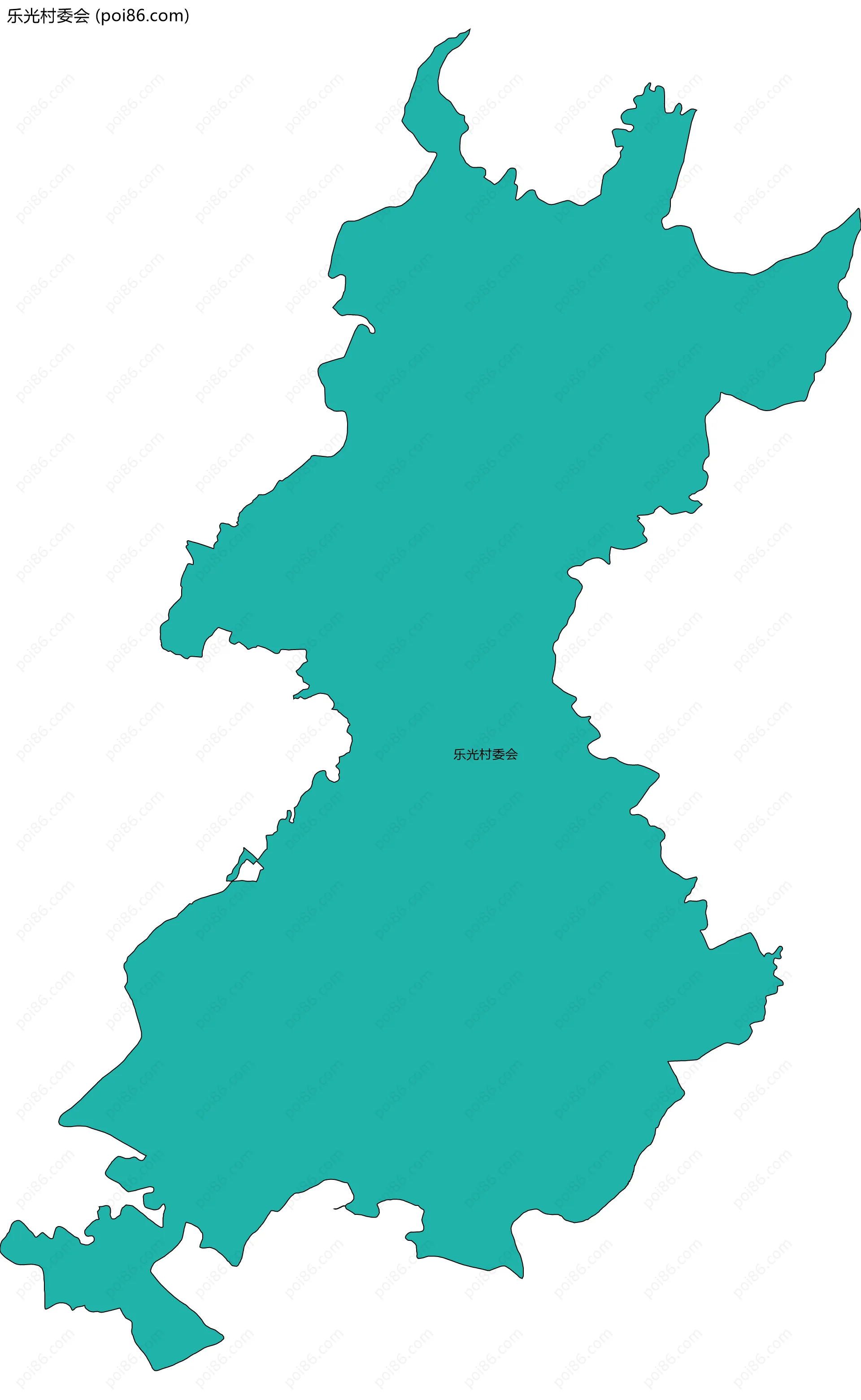 乐光村委会边界地图