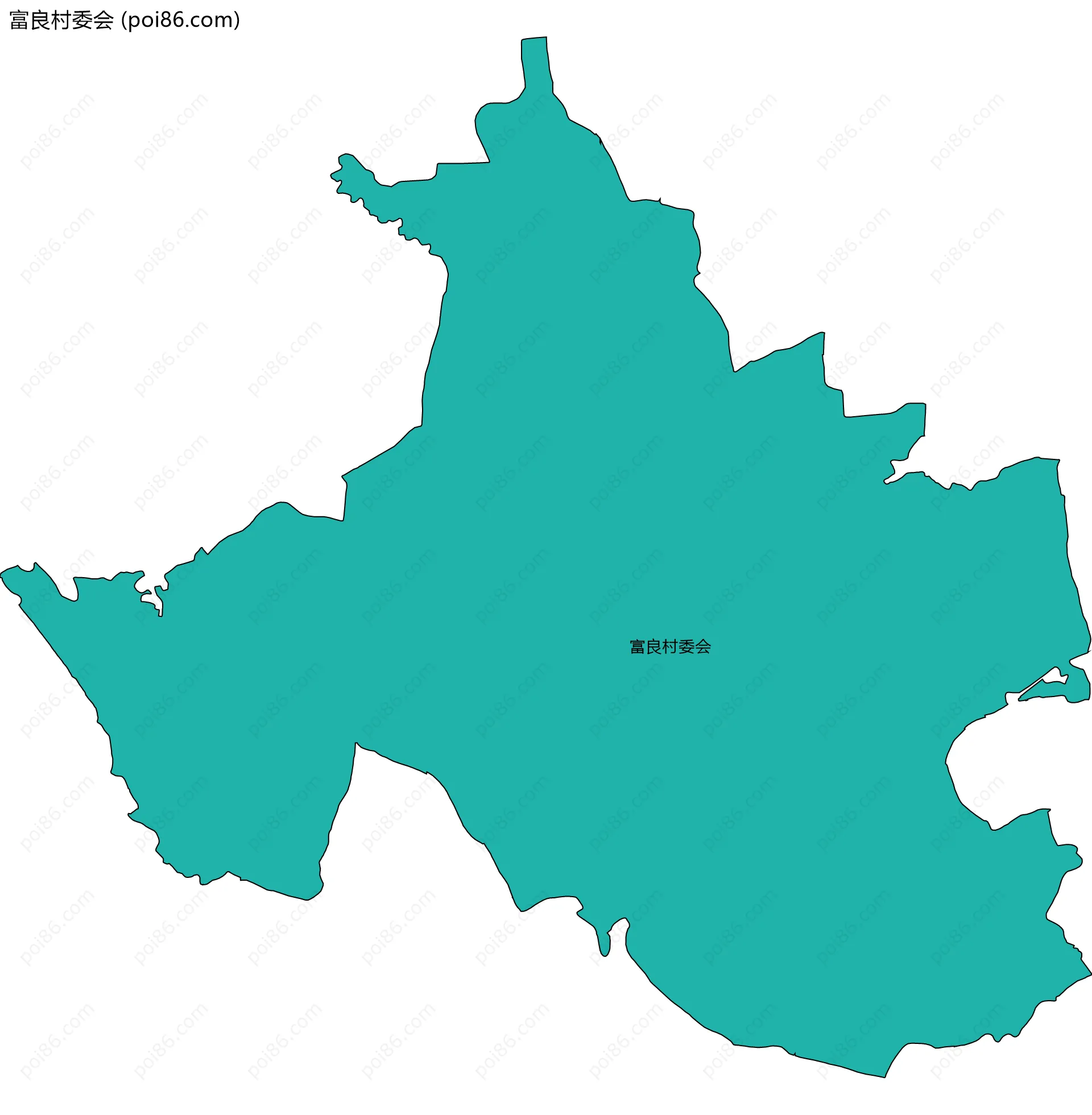 富良村委会边界地图