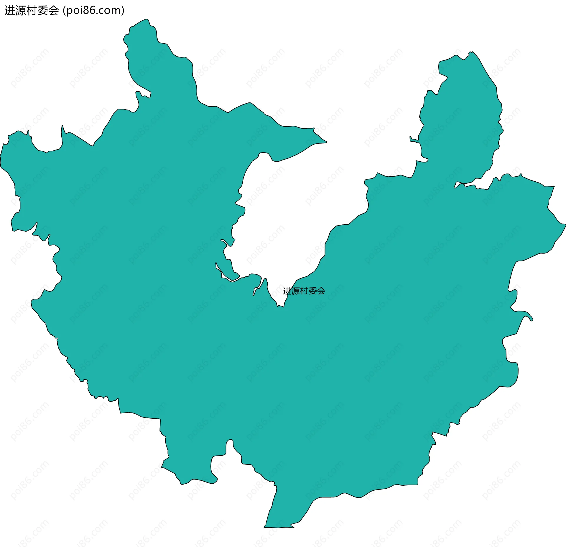 进源村委会边界地图