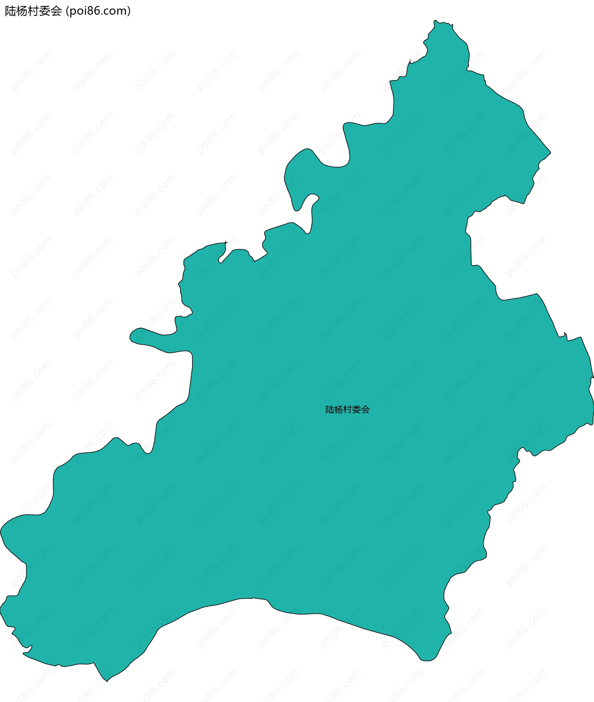 陆杨村委会边界地图