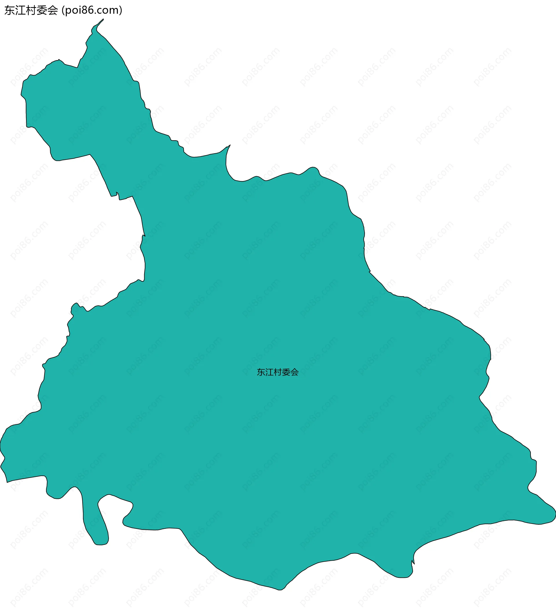 东江村委会边界地图