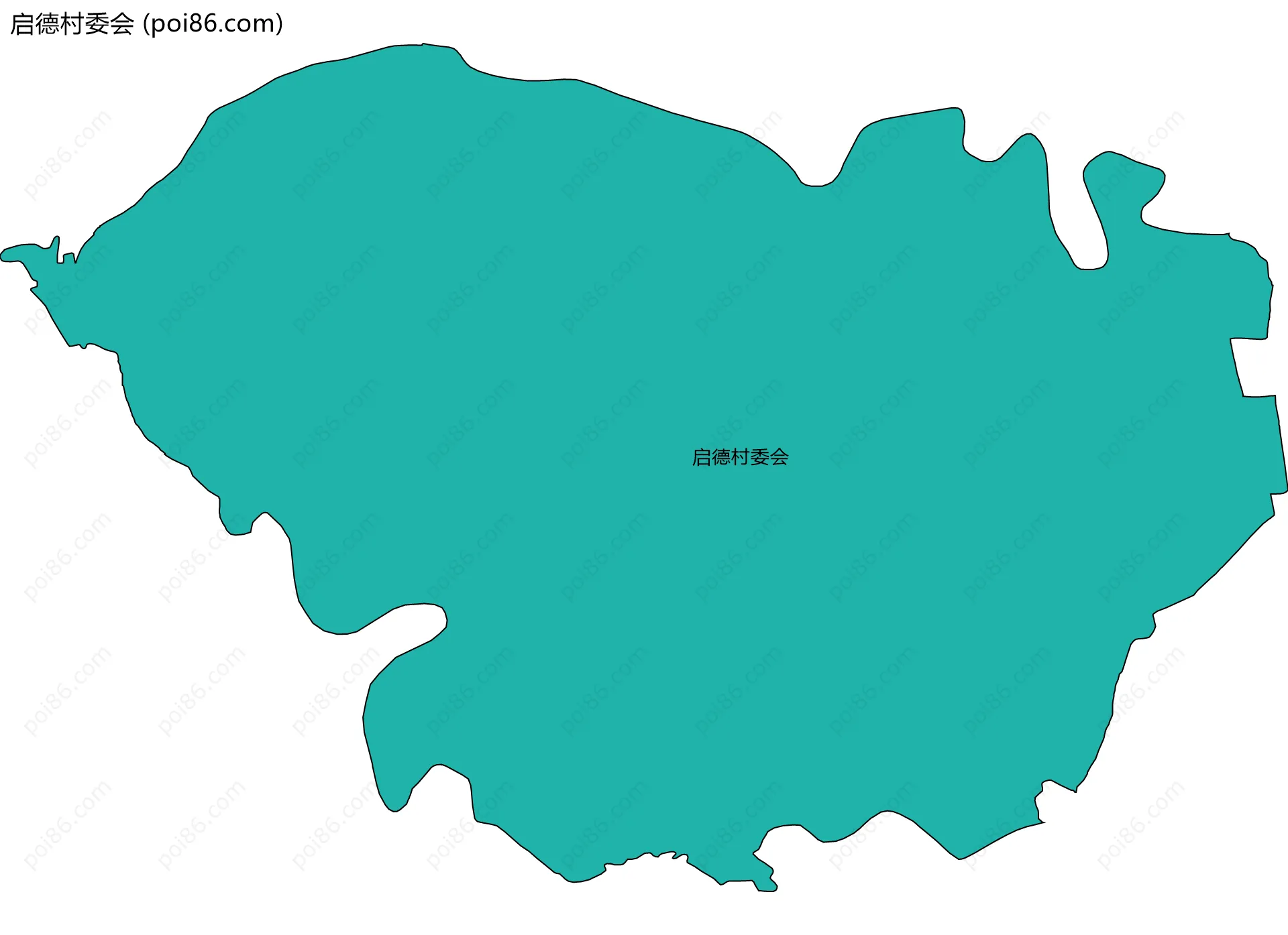 启德村委会边界地图