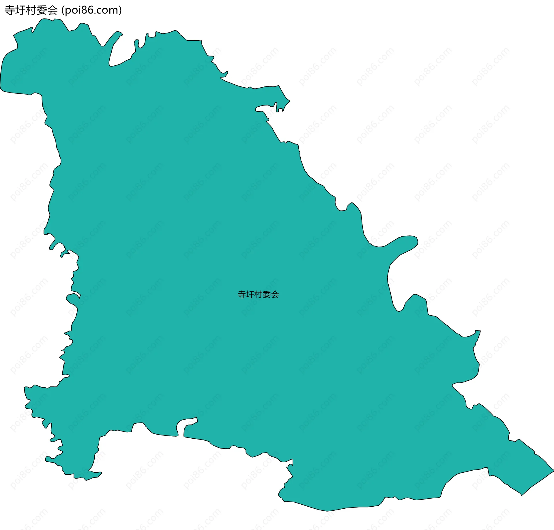寺圩村委会边界地图
