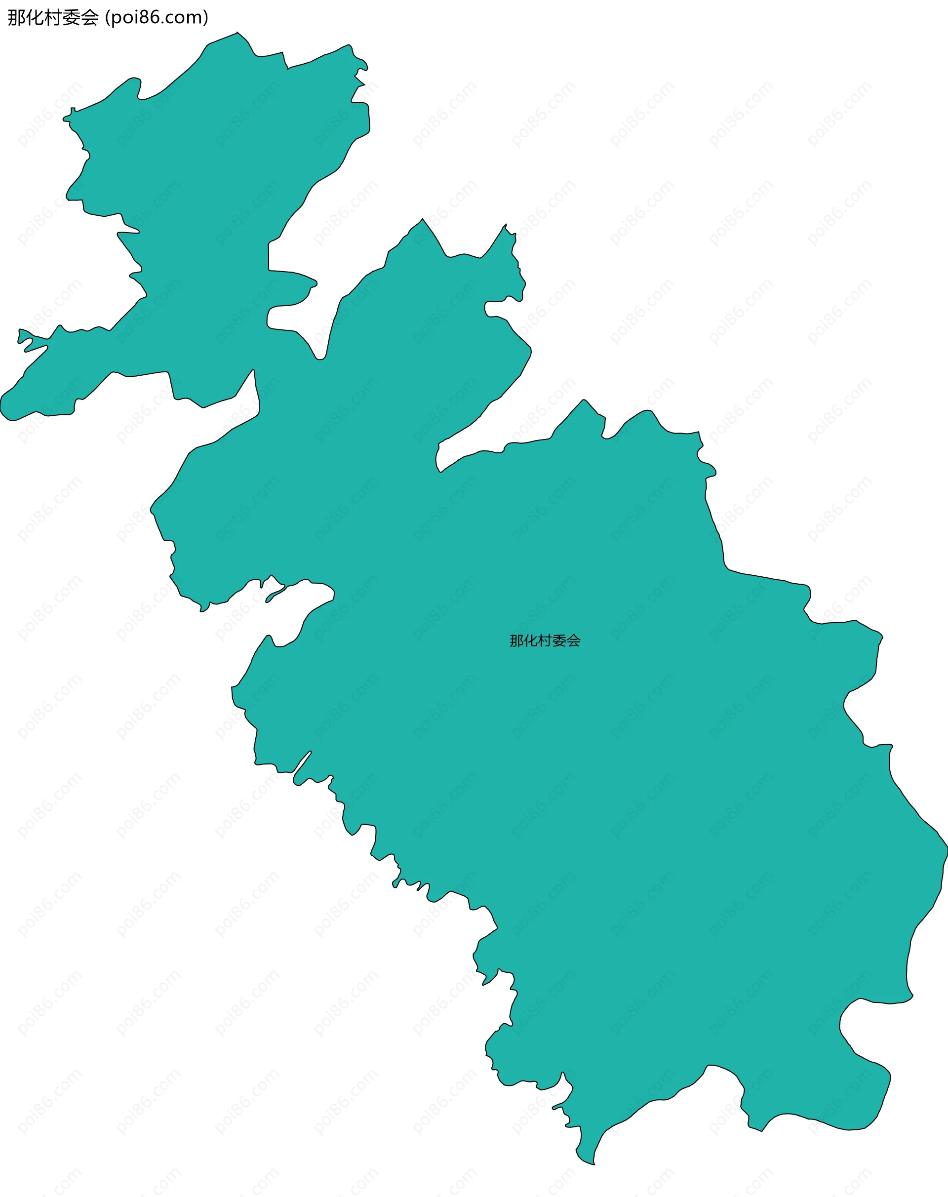 那化村委会边界地图