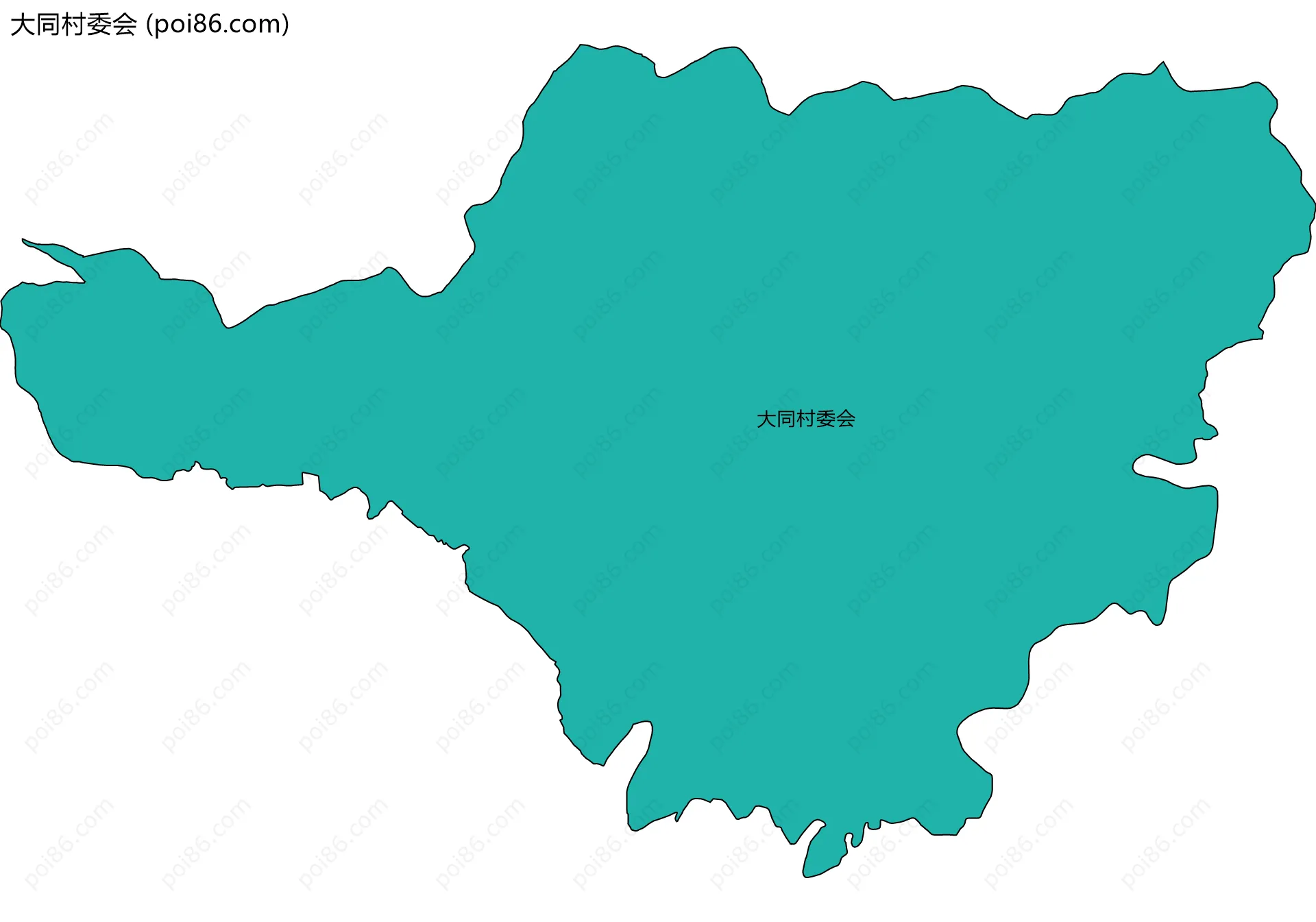 大同村委会边界地图