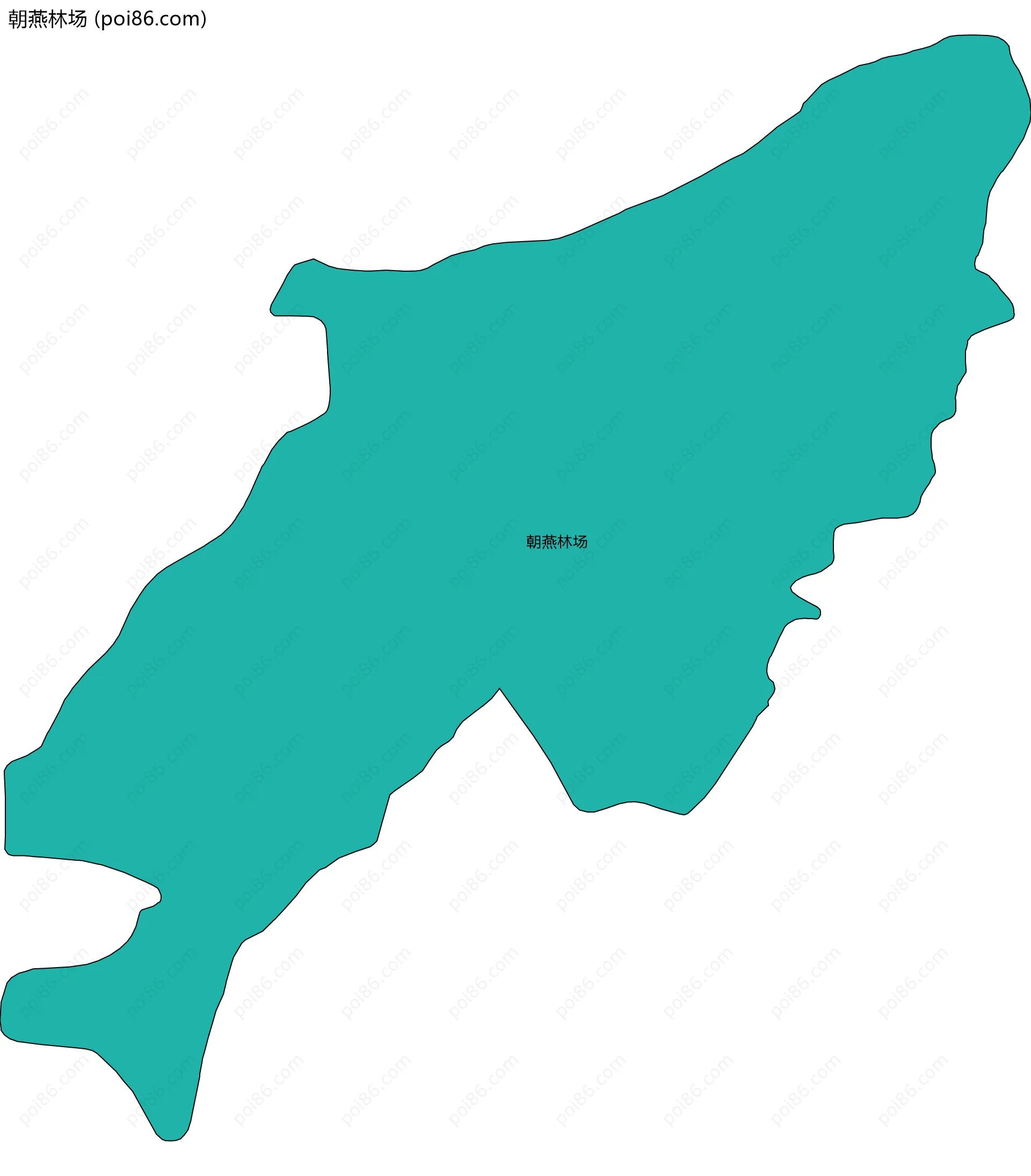 朝燕林场边界地图