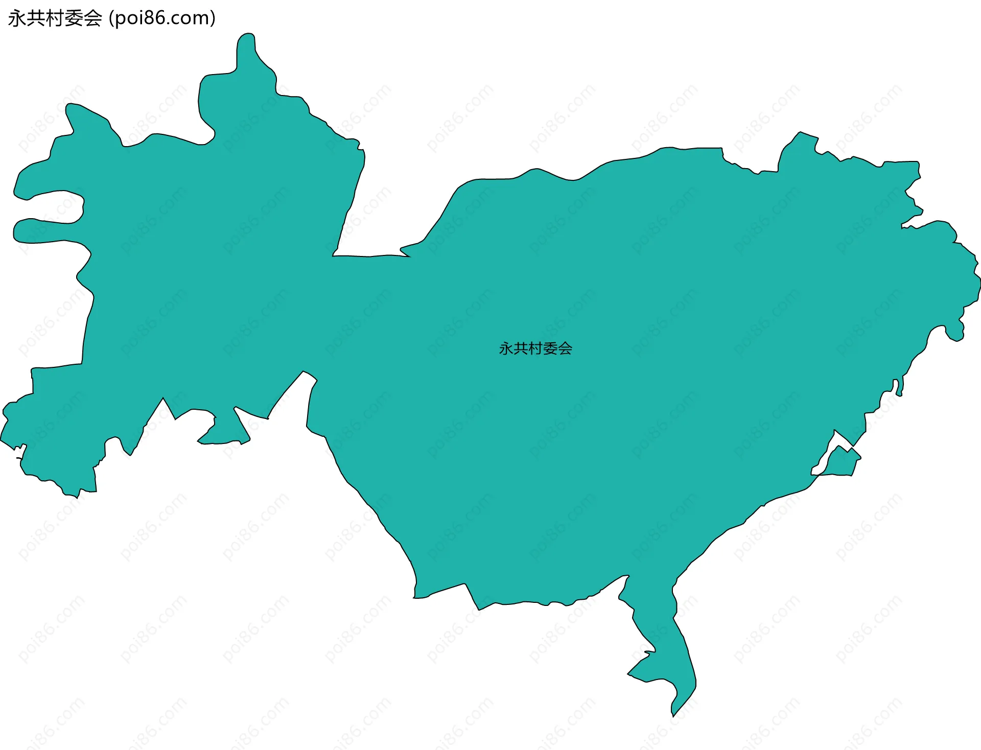 永共村委会边界地图