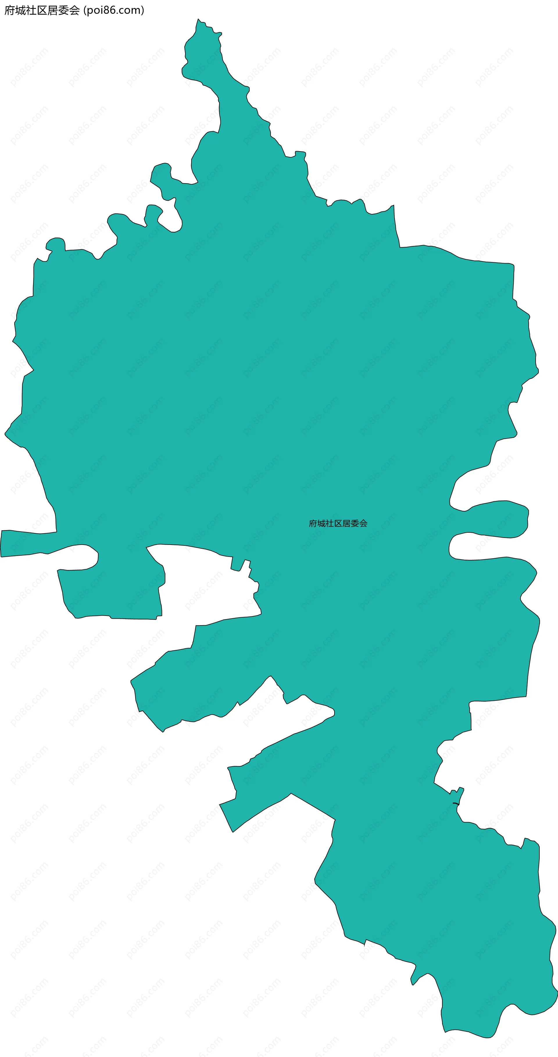 府城社区居委会边界地图