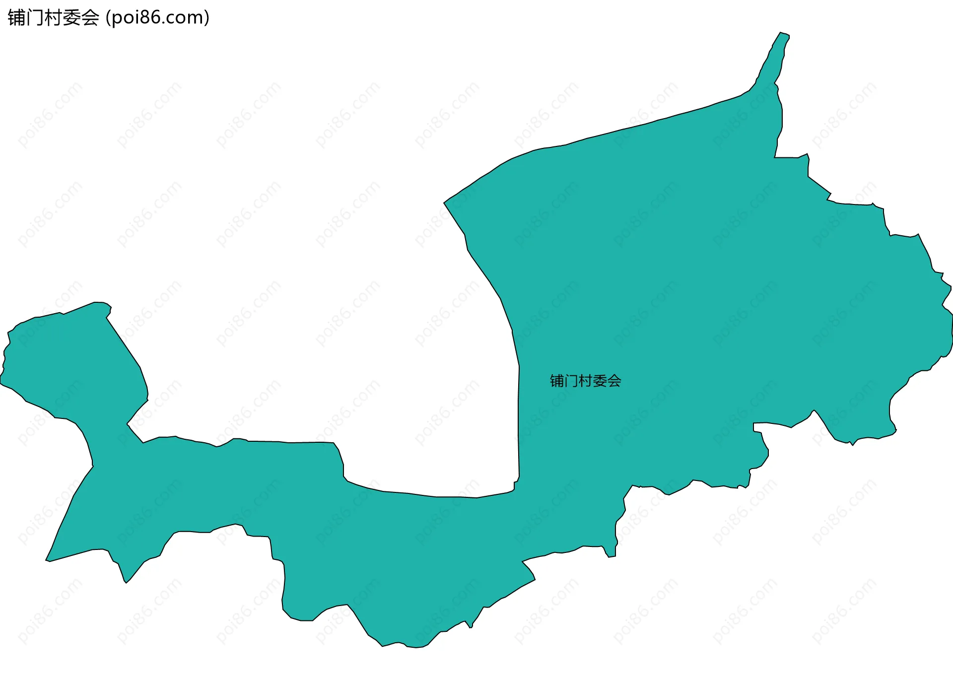 铺门村委会边界地图