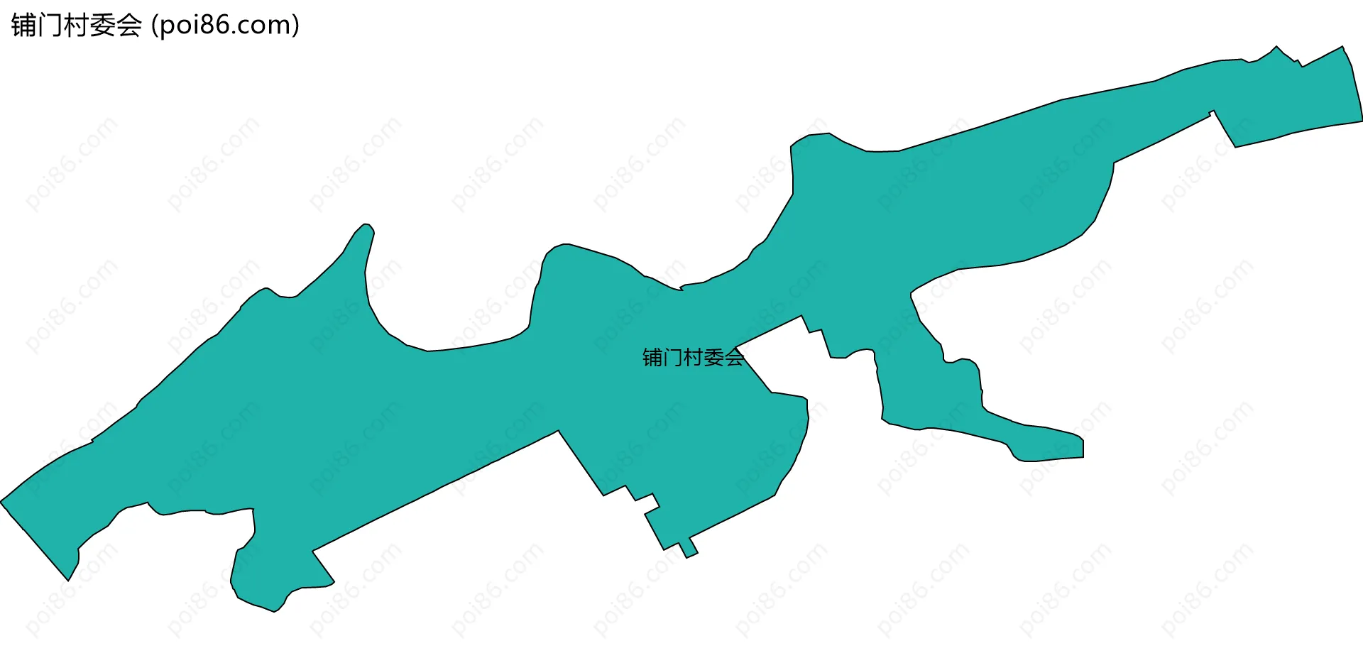 铺门村委会边界地图