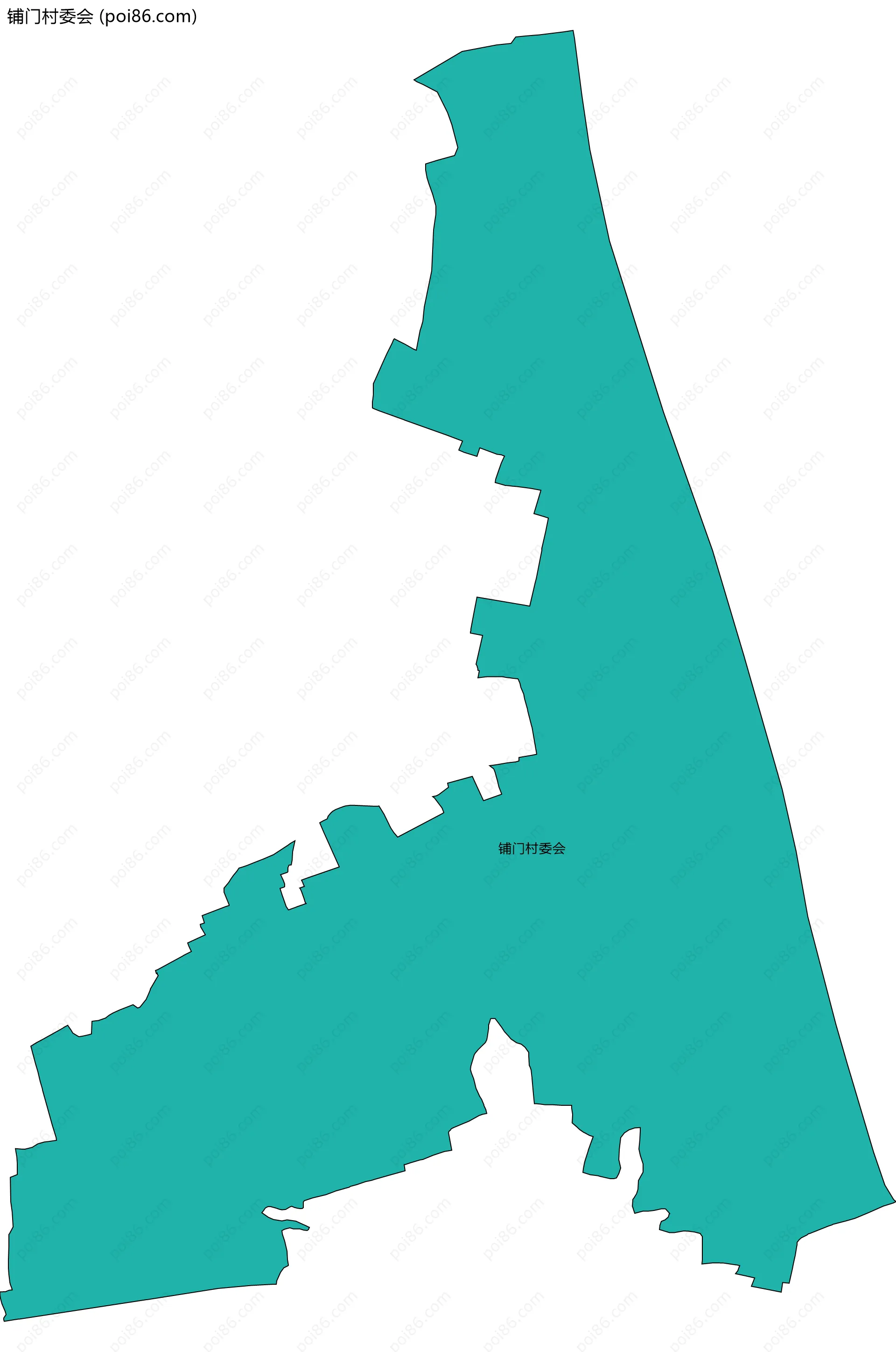 铺门村委会边界地图