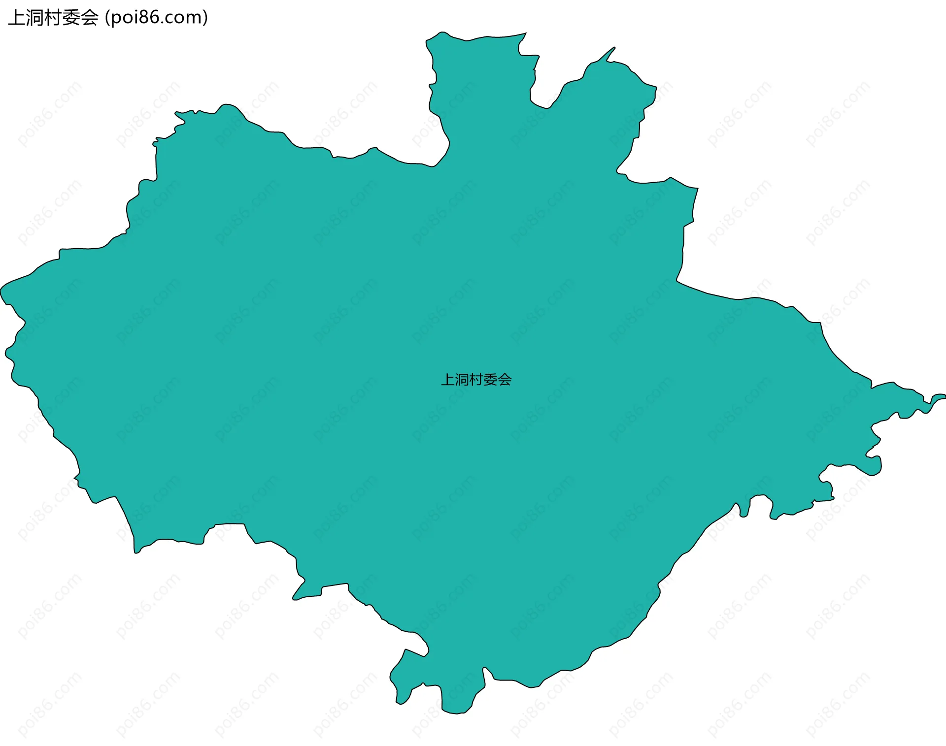 上洞村委会边界地图