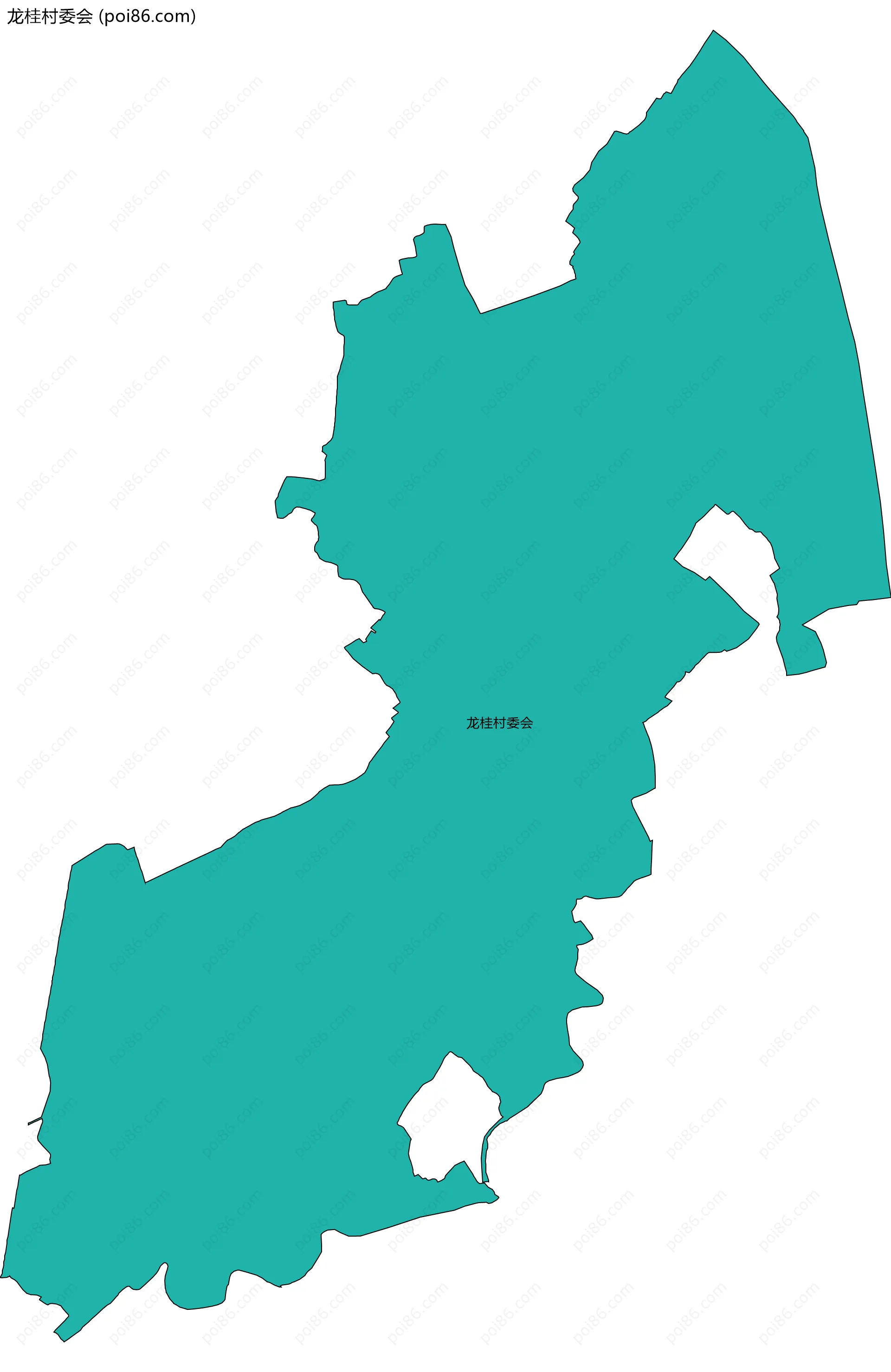 龙桂村委会边界地图