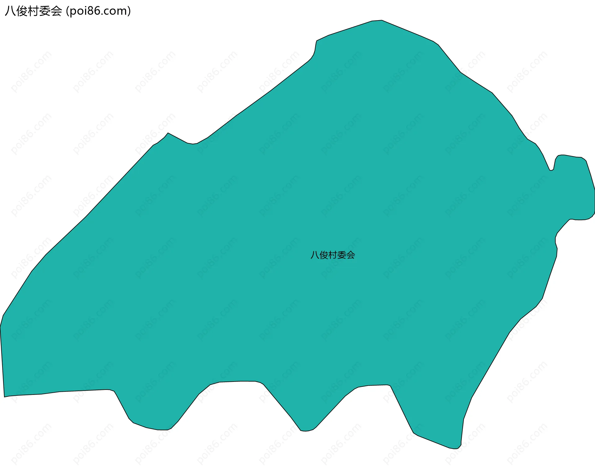八俊村委会边界地图