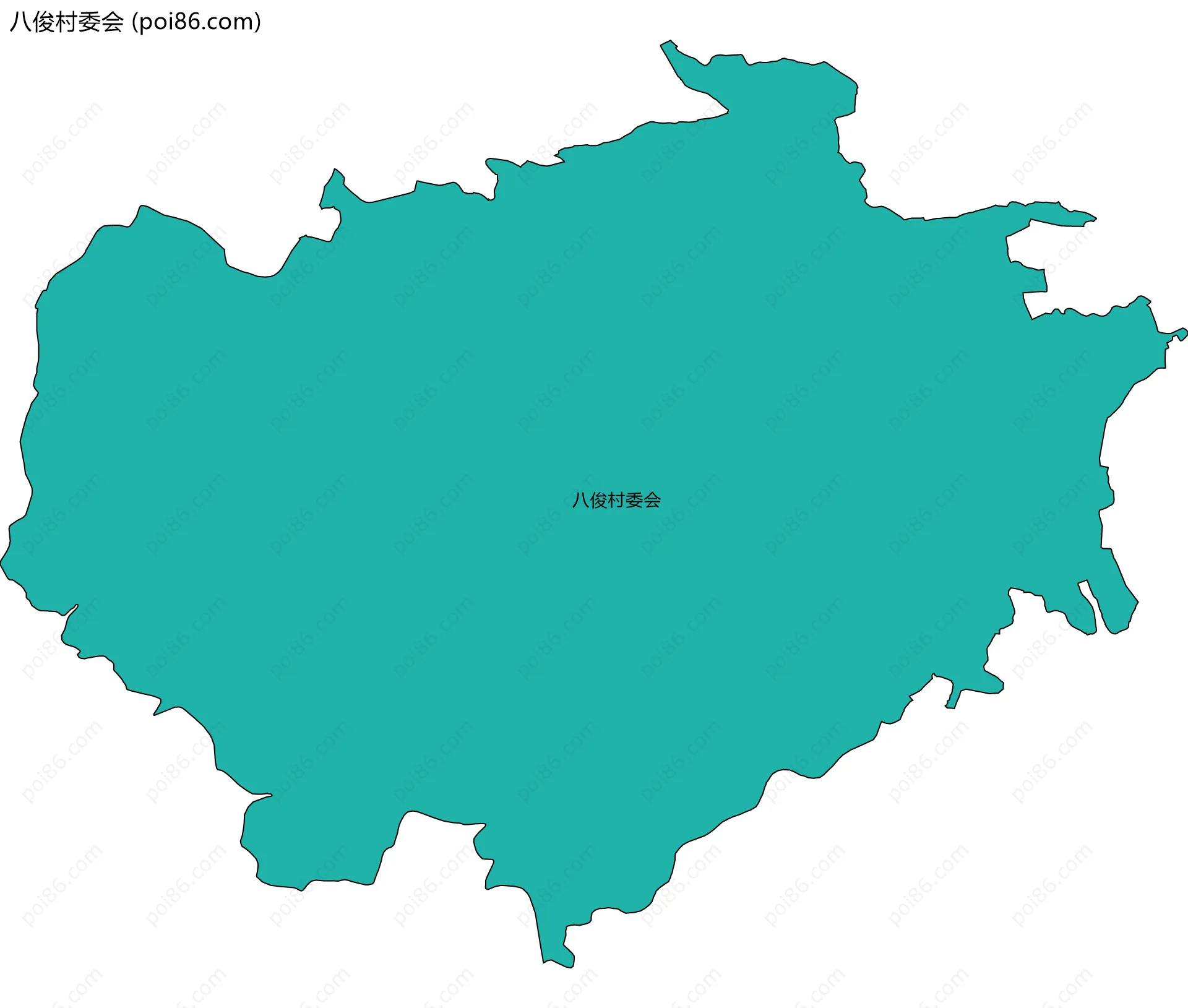 八俊村委会边界地图