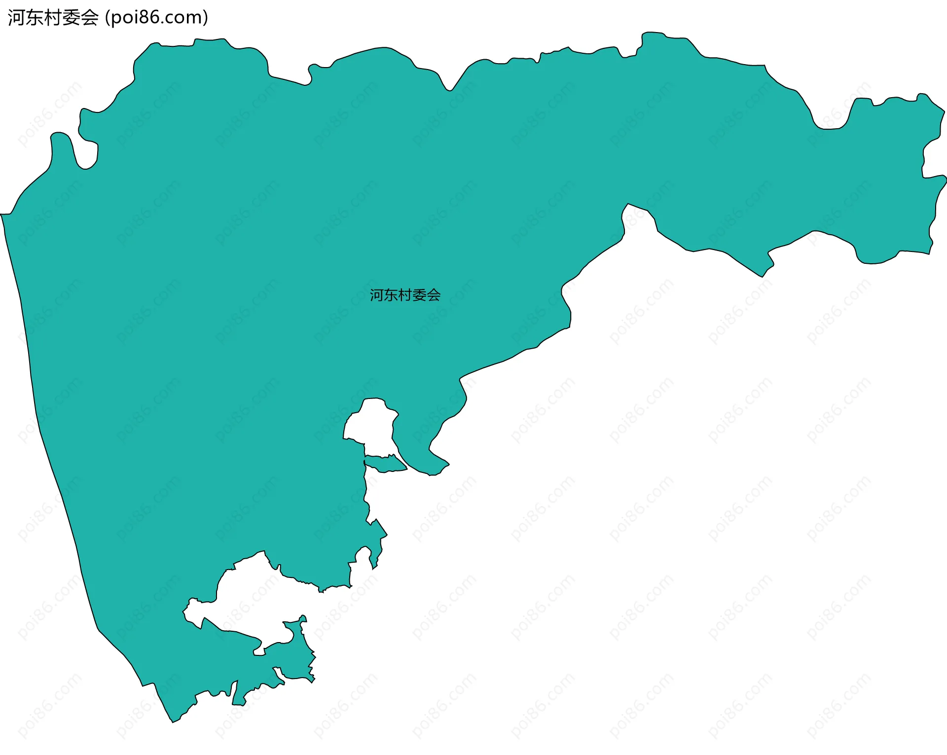 河东村委会边界地图