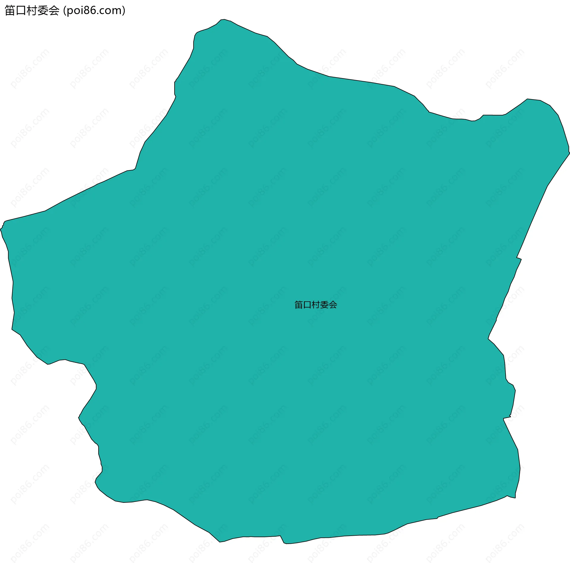 笛口村委会边界地图