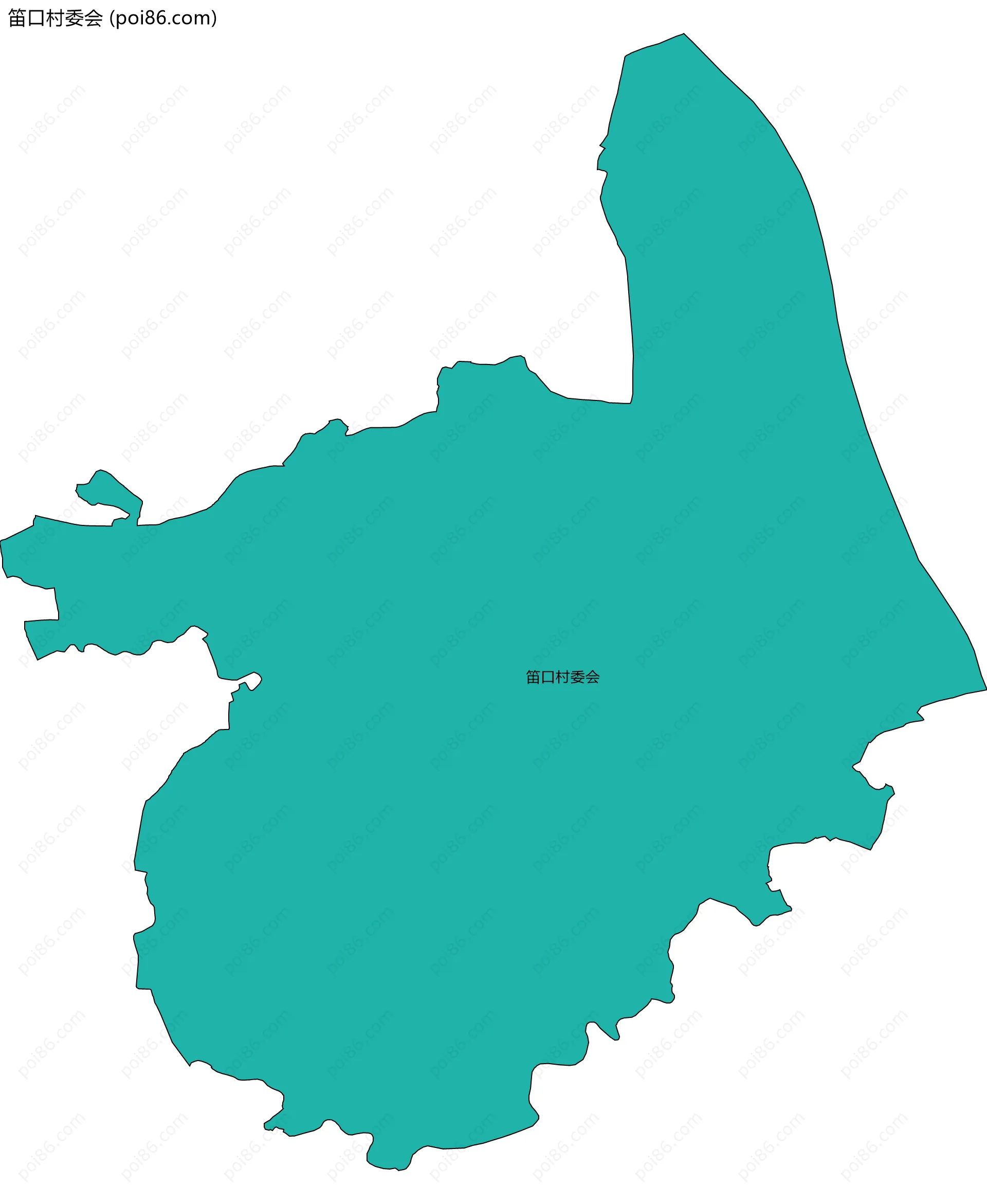 笛口村委会边界地图