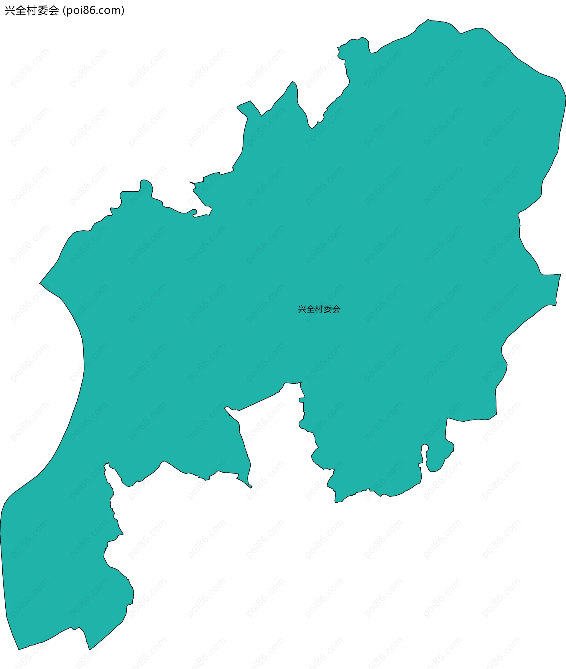 兴全村委会边界地图