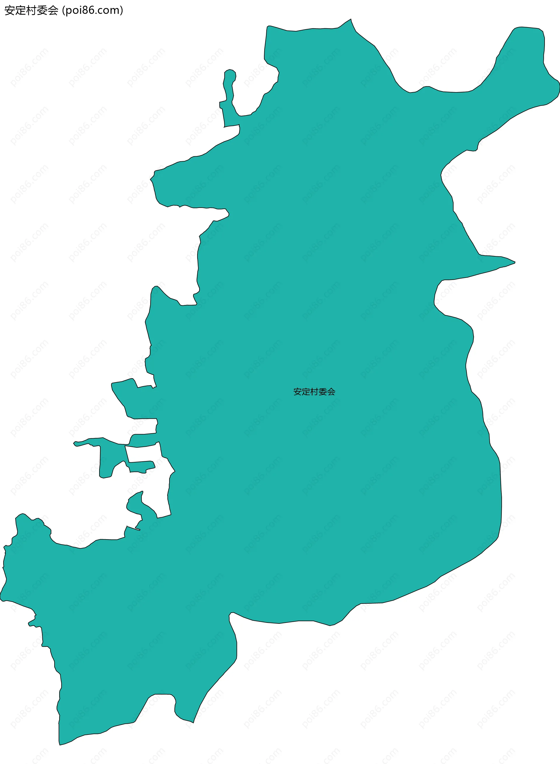 安定村委会边界地图