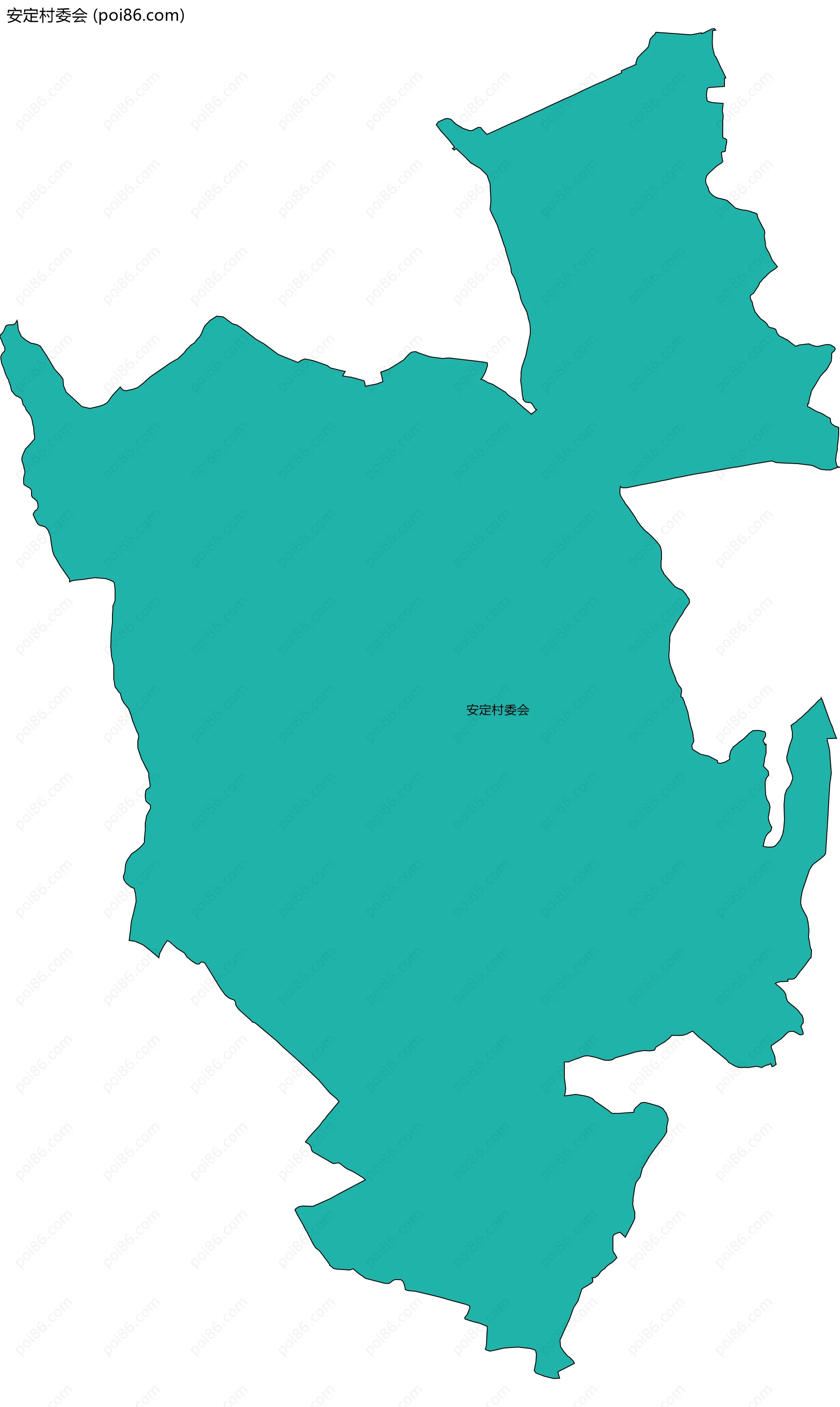 安定村委会边界地图
