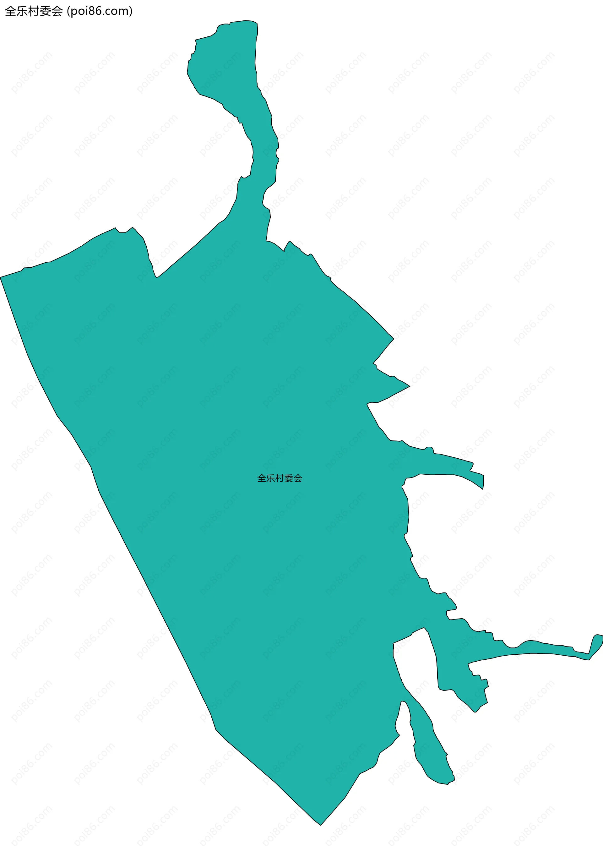 全乐村委会边界地图
