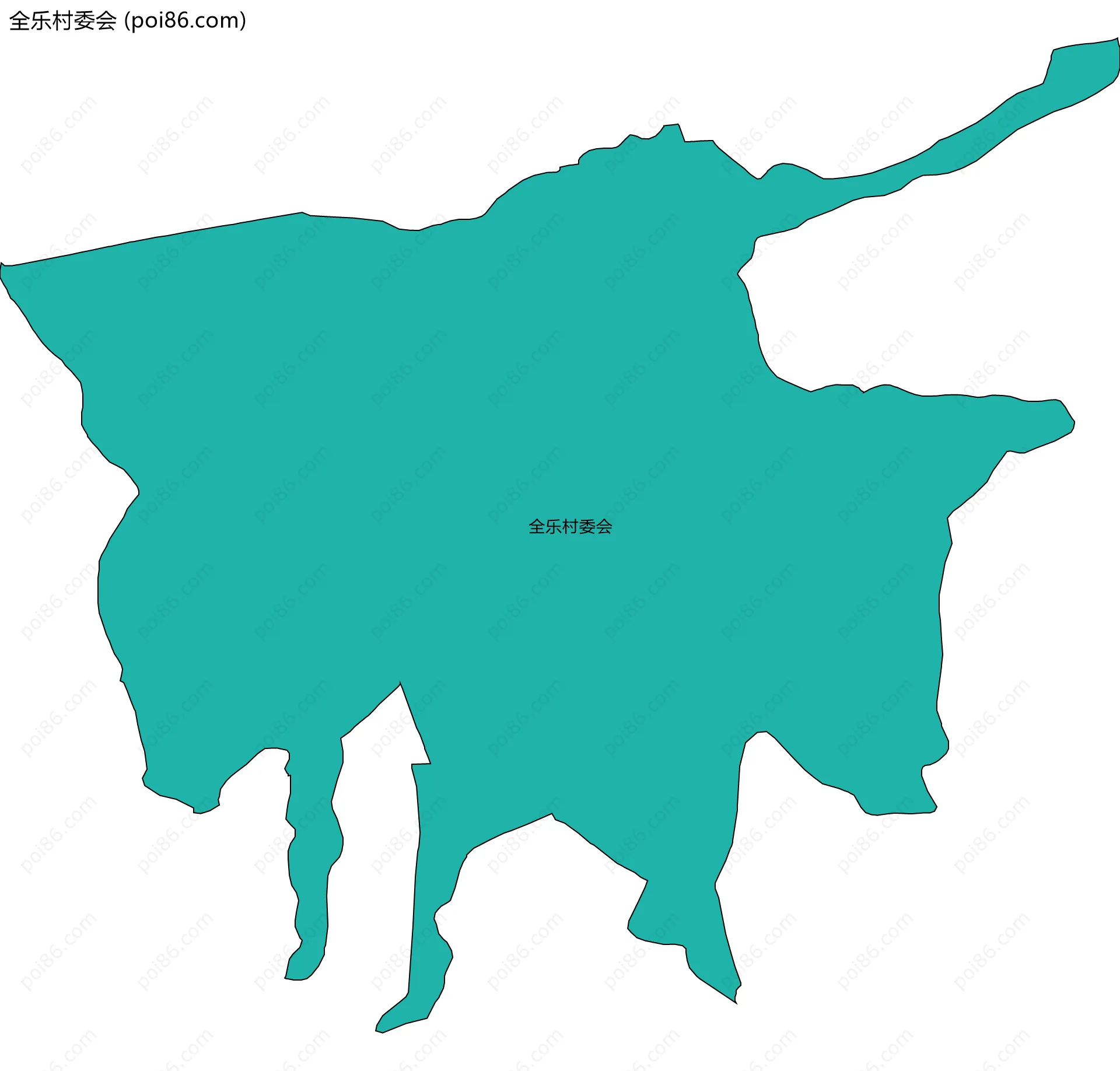 全乐村委会边界地图