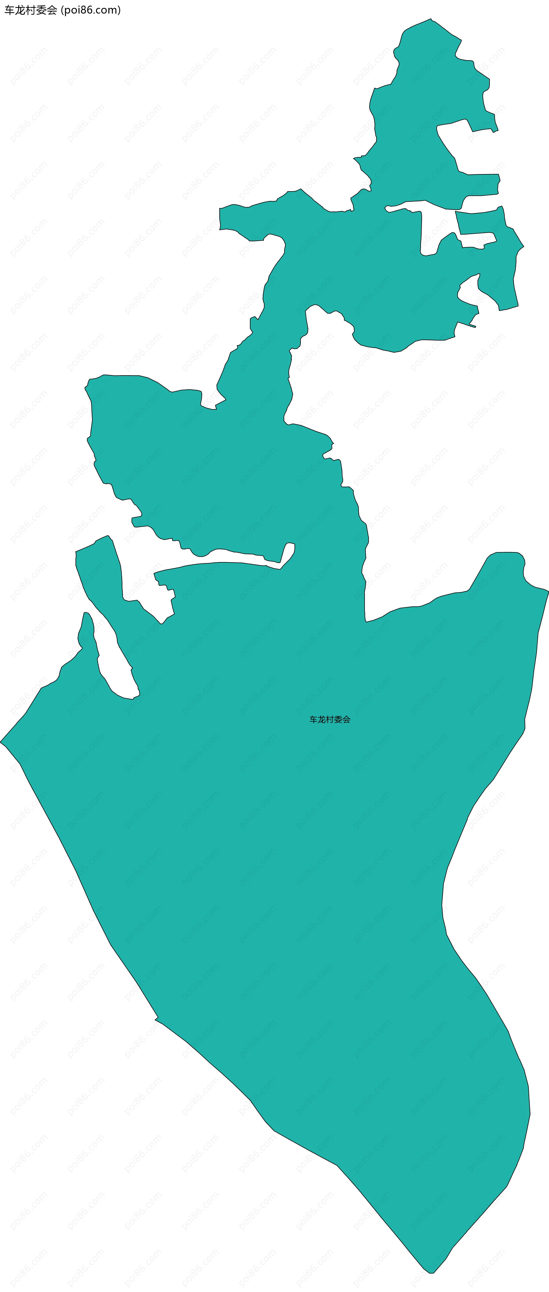 车龙村委会边界地图