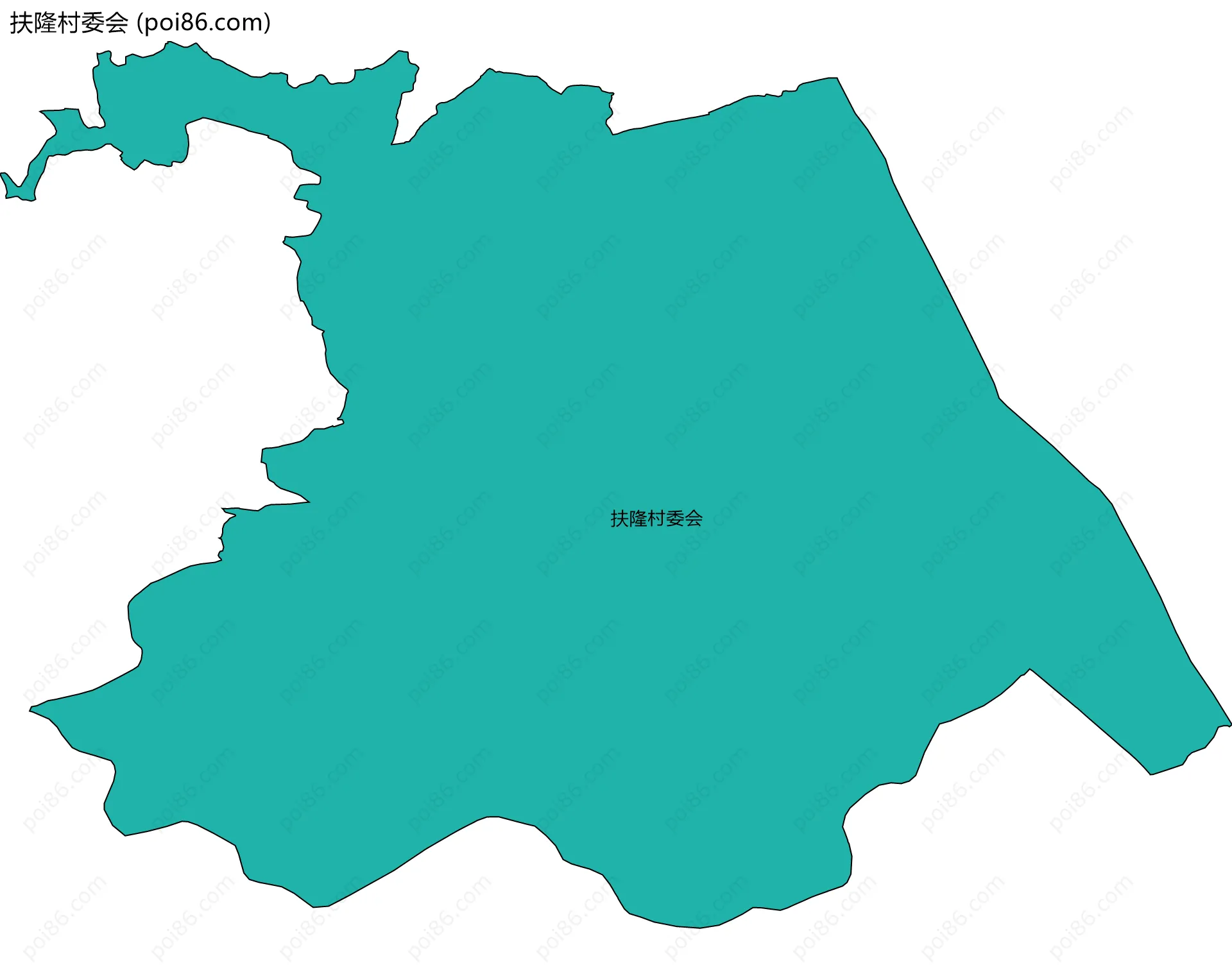 扶隆村委会边界地图