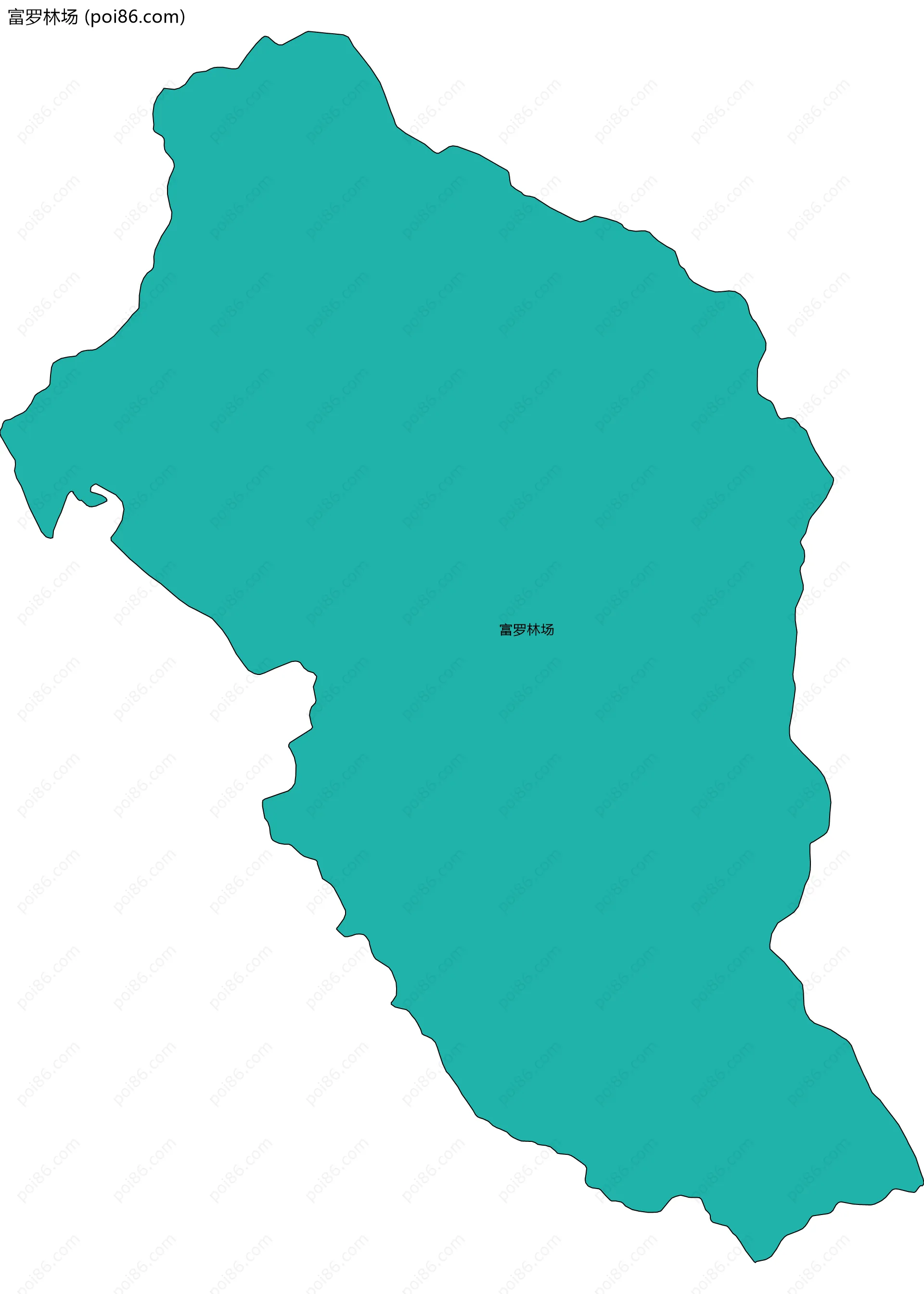 富罗林场边界地图