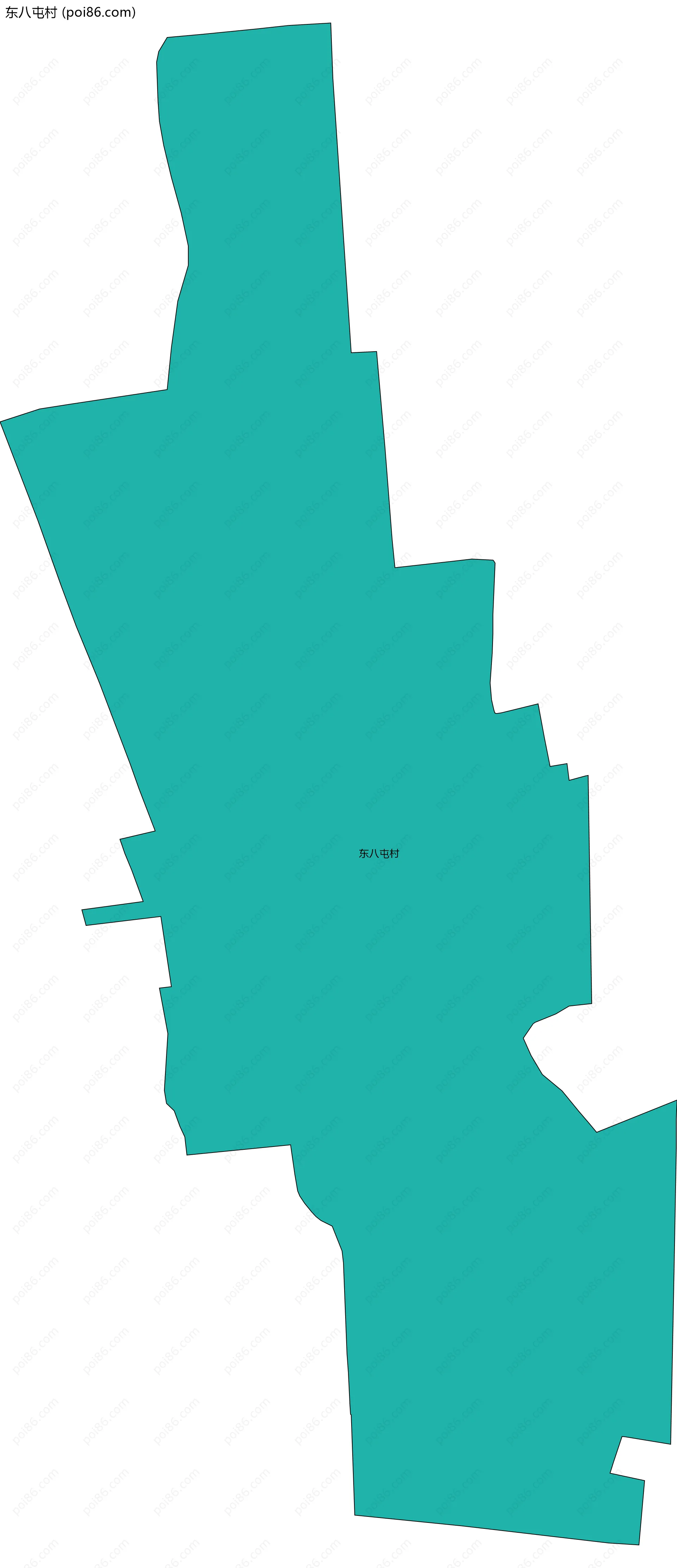 东八屯村边界地图