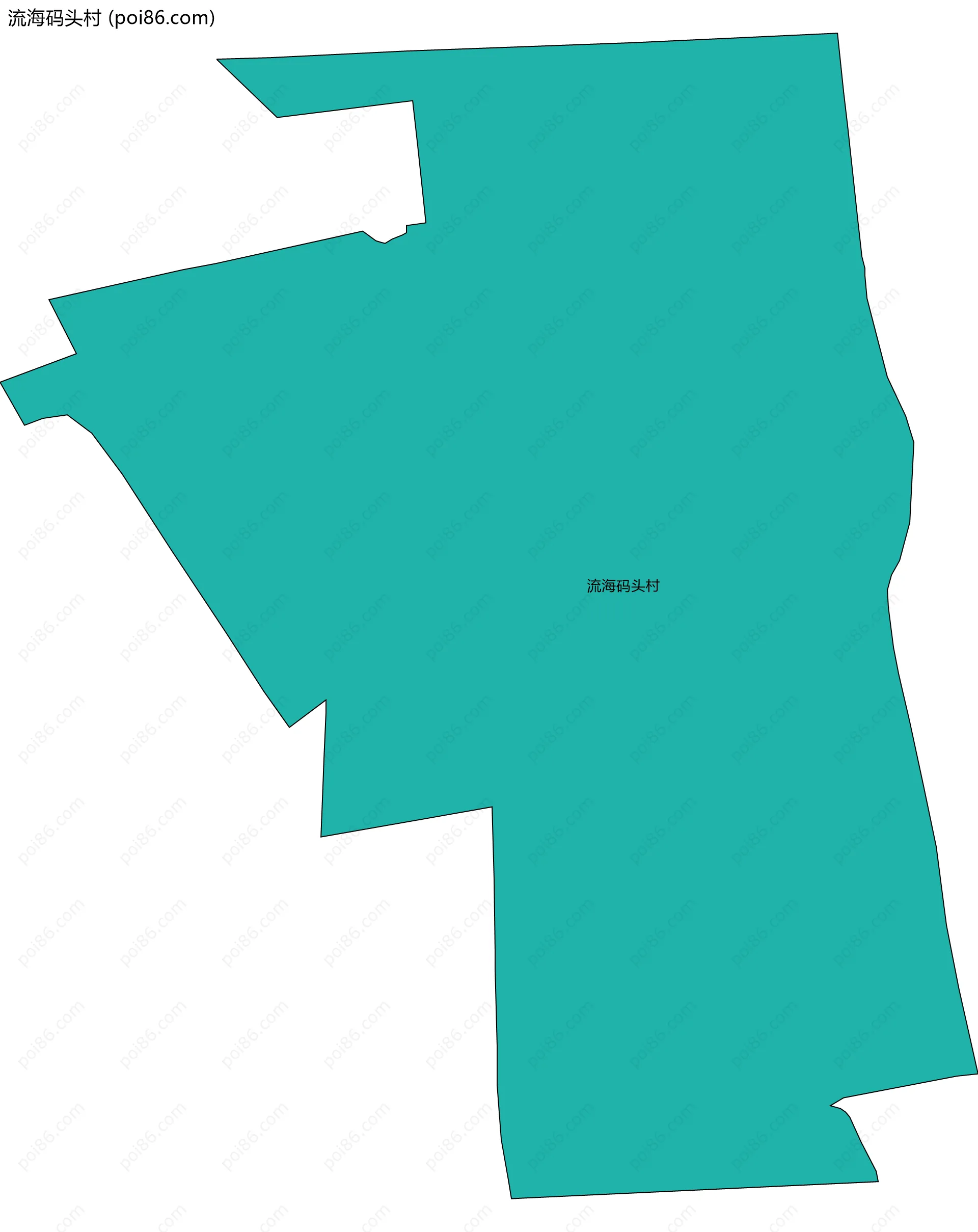 流海码头村边界地图