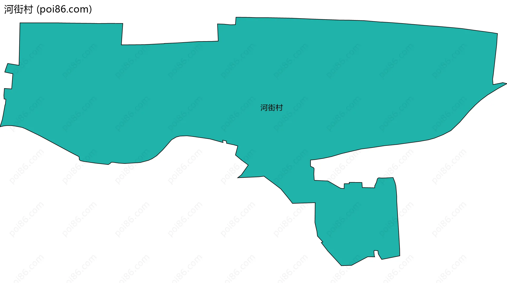 河街村边界地图