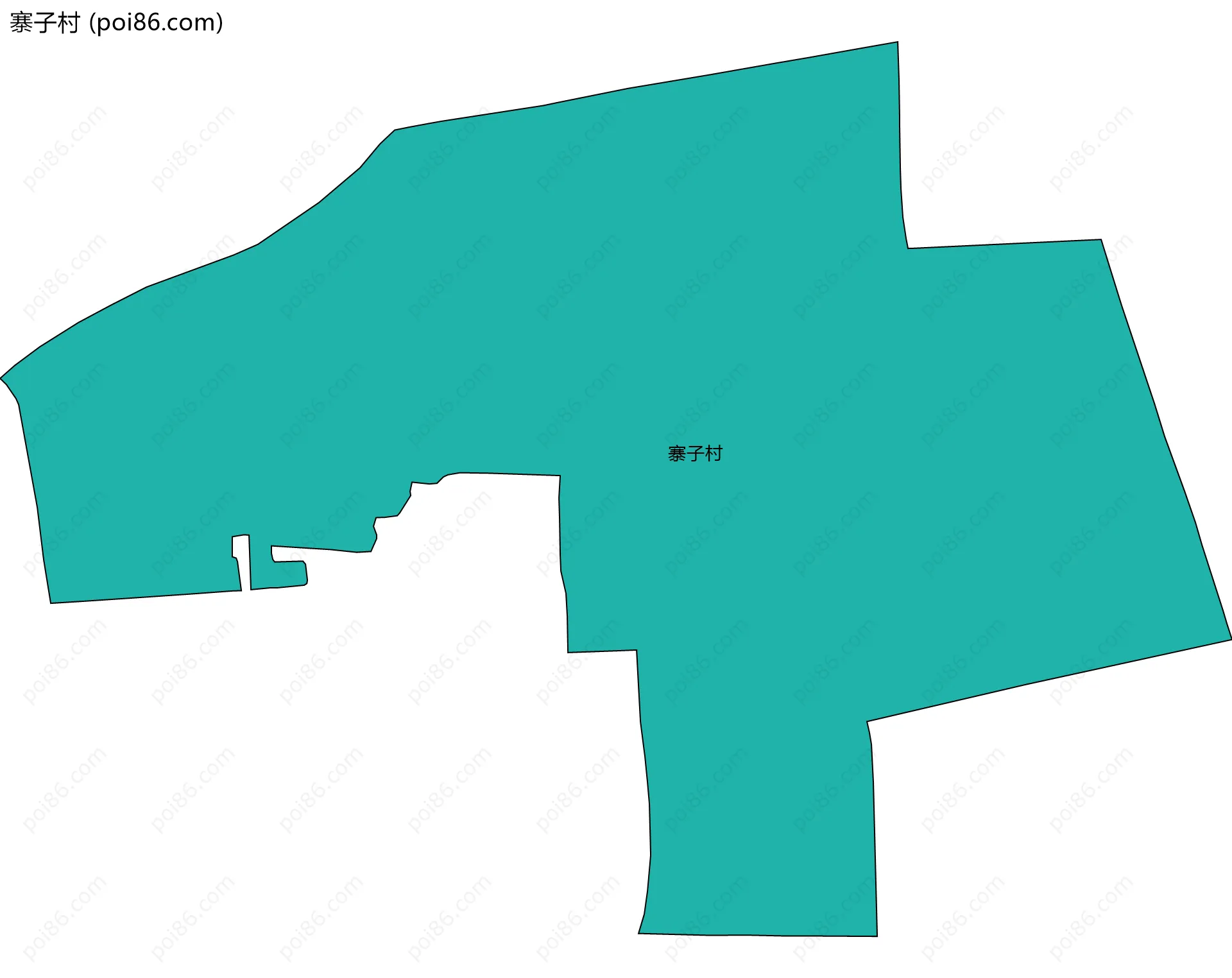 寨子村边界地图