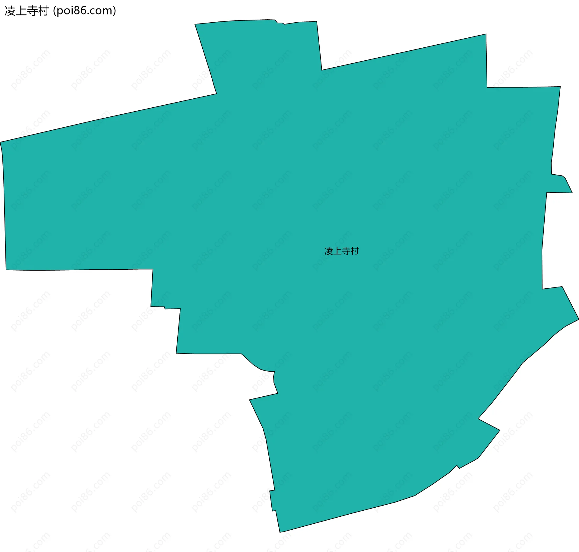 凌上寺村边界地图