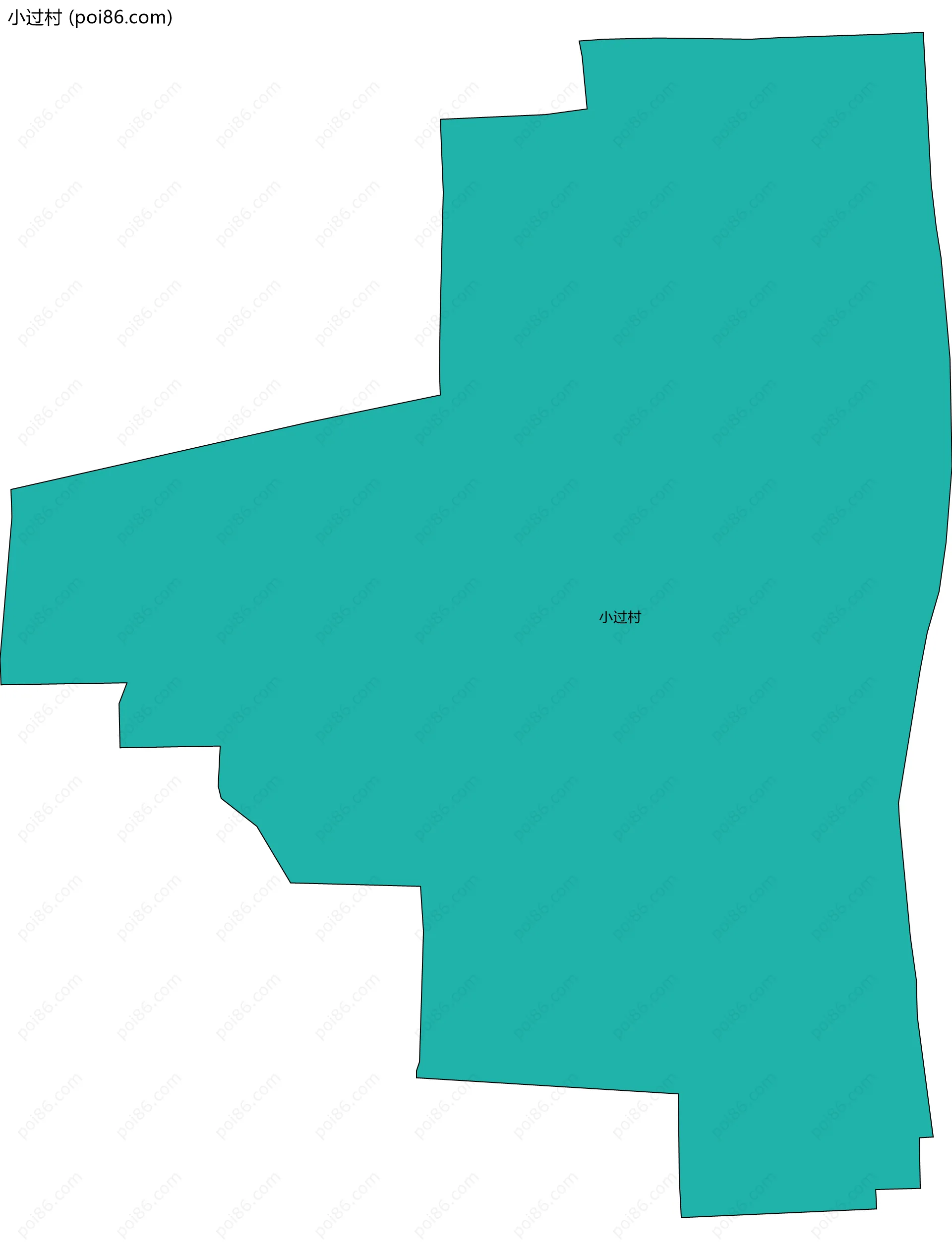 小过村边界地图