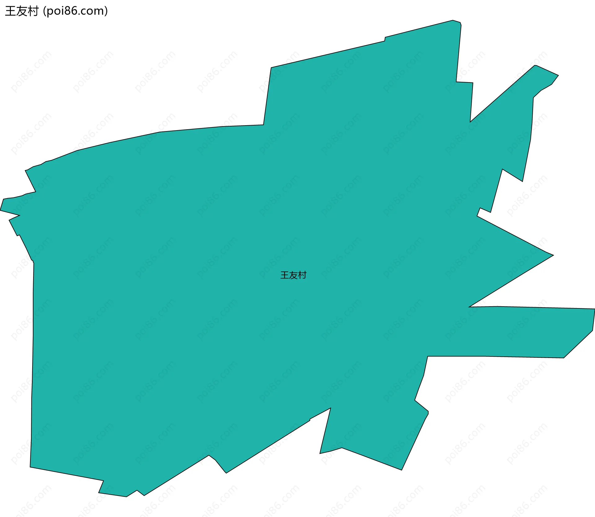 王友村边界地图