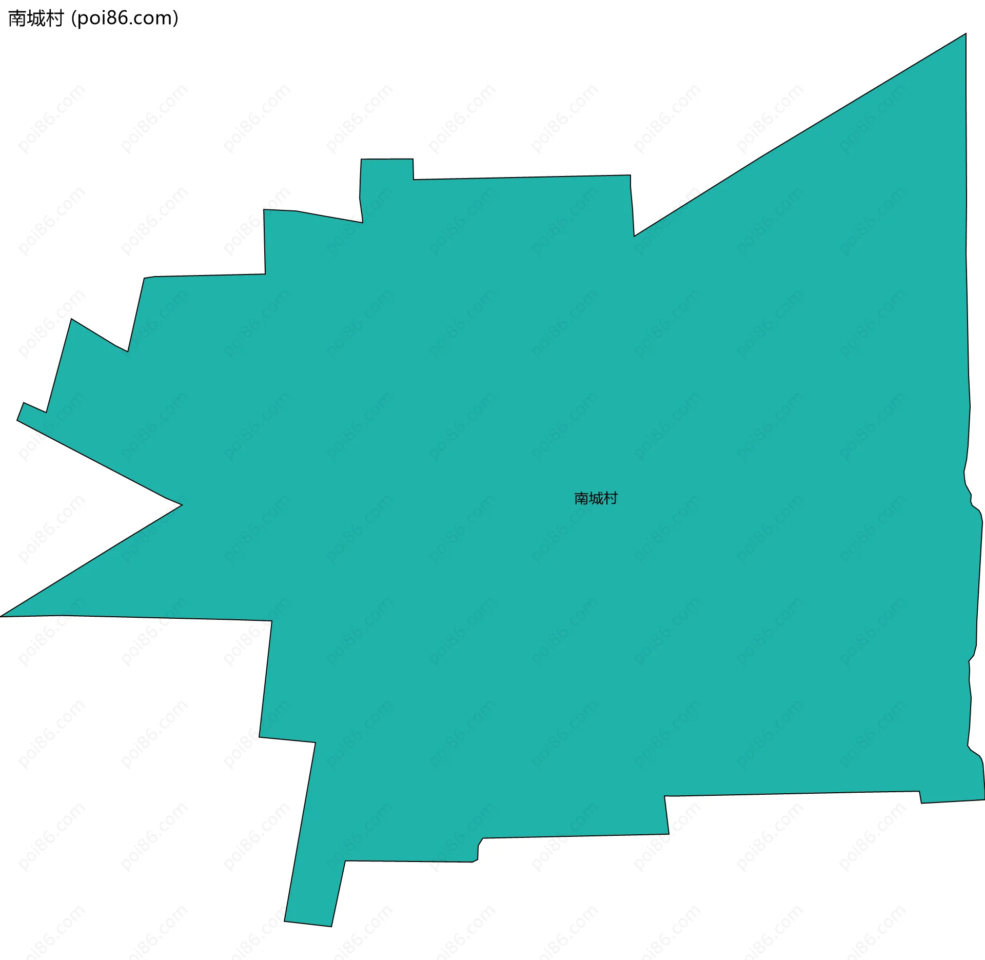 南城村边界地图