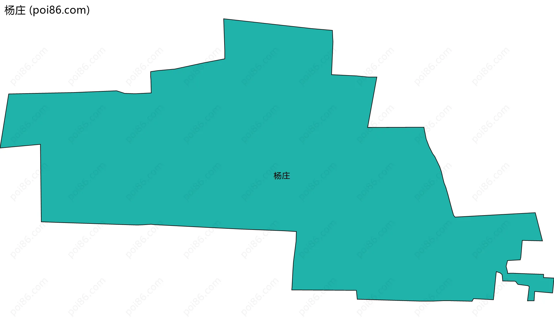 杨庄边界地图