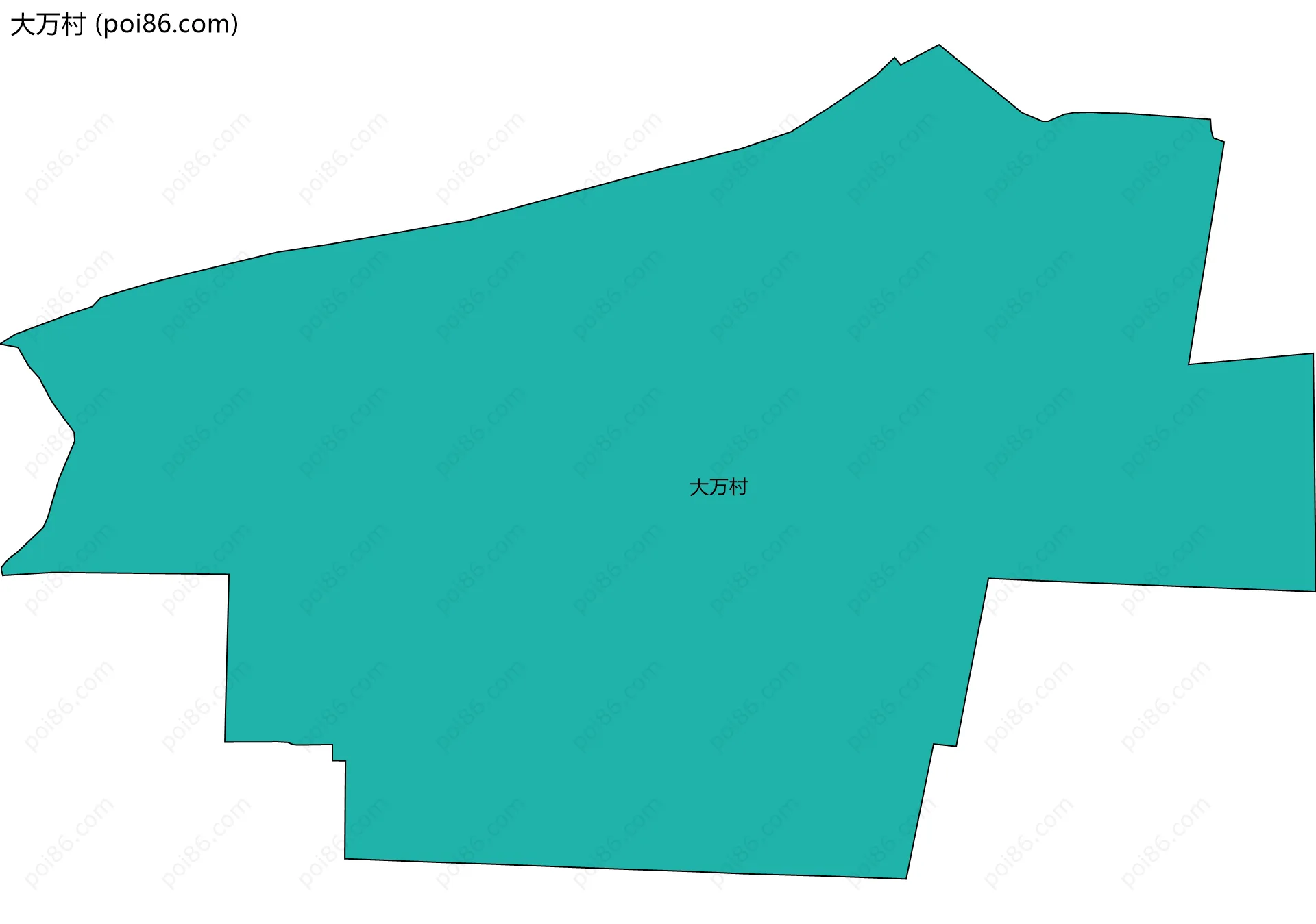 大万村边界地图
