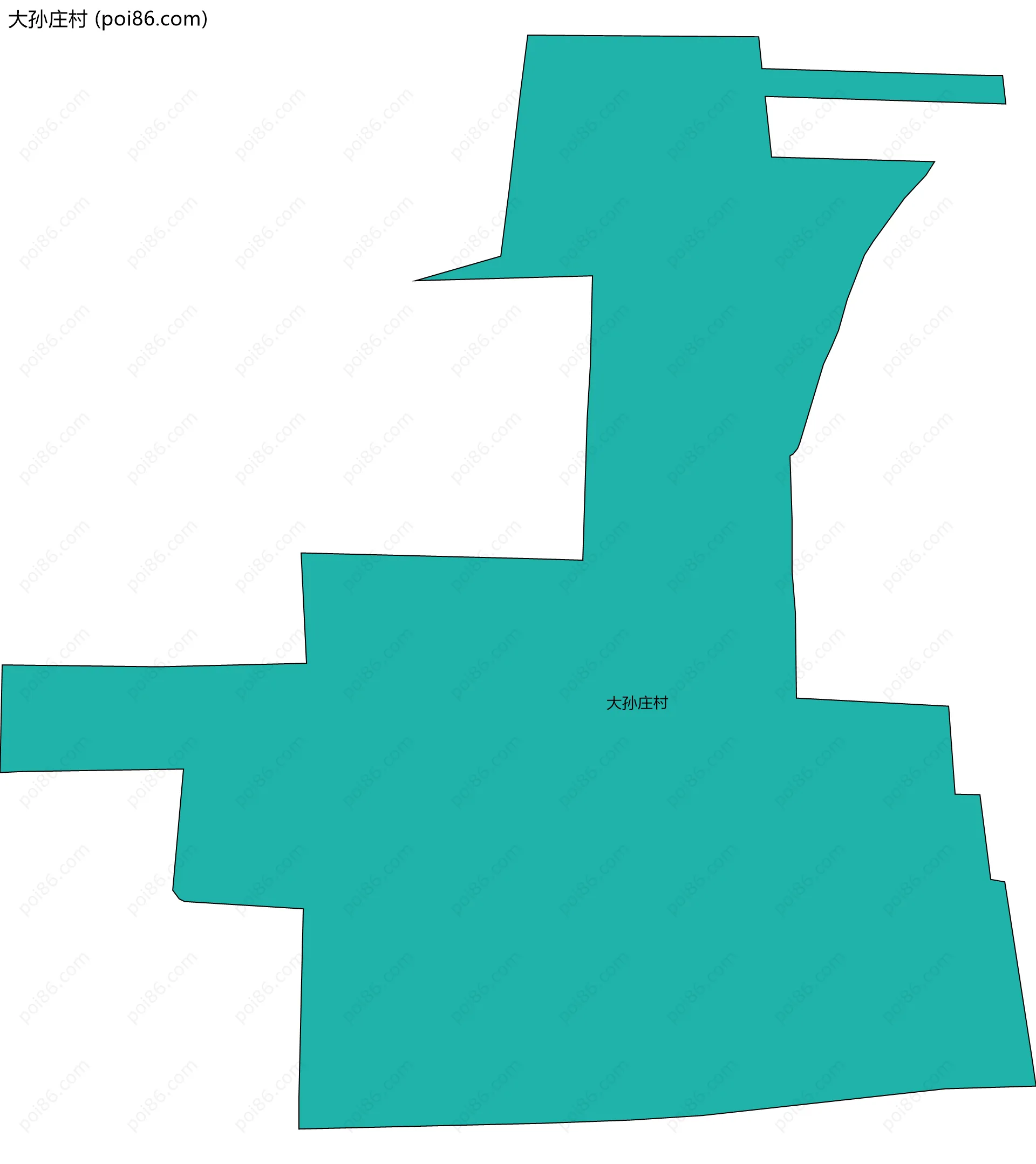 大孙庄村边界地图