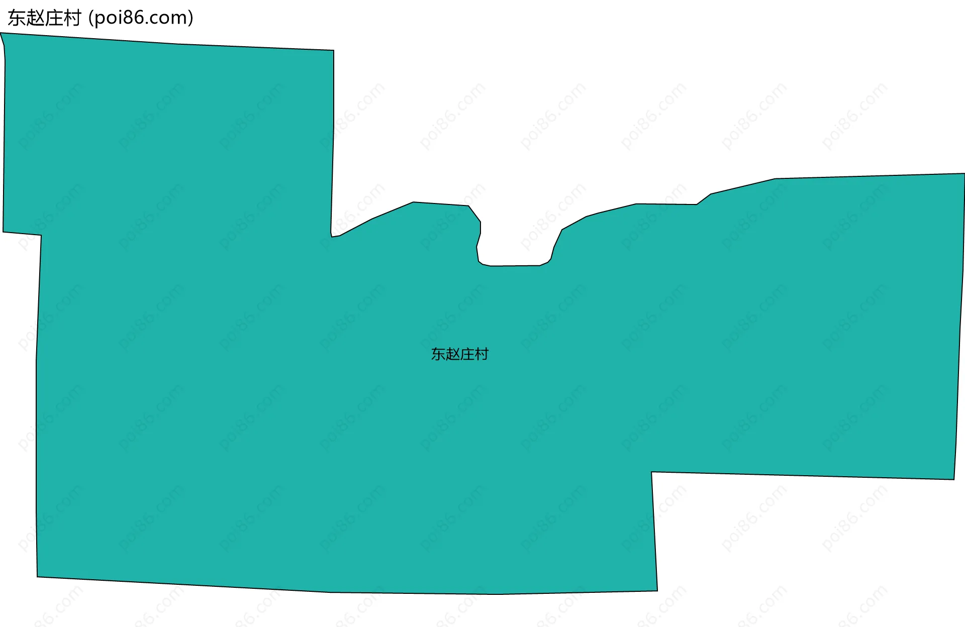 东赵庄村边界地图