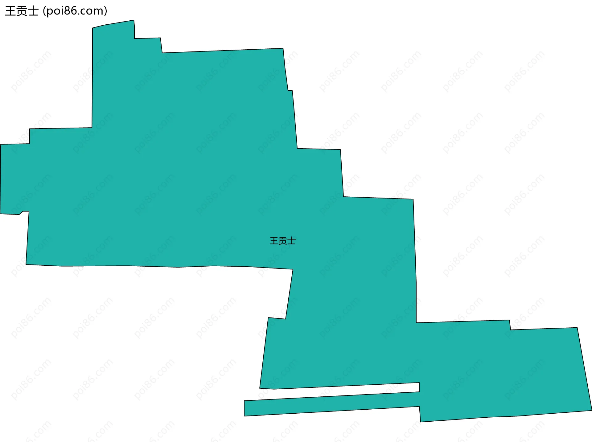 王贡士边界地图
