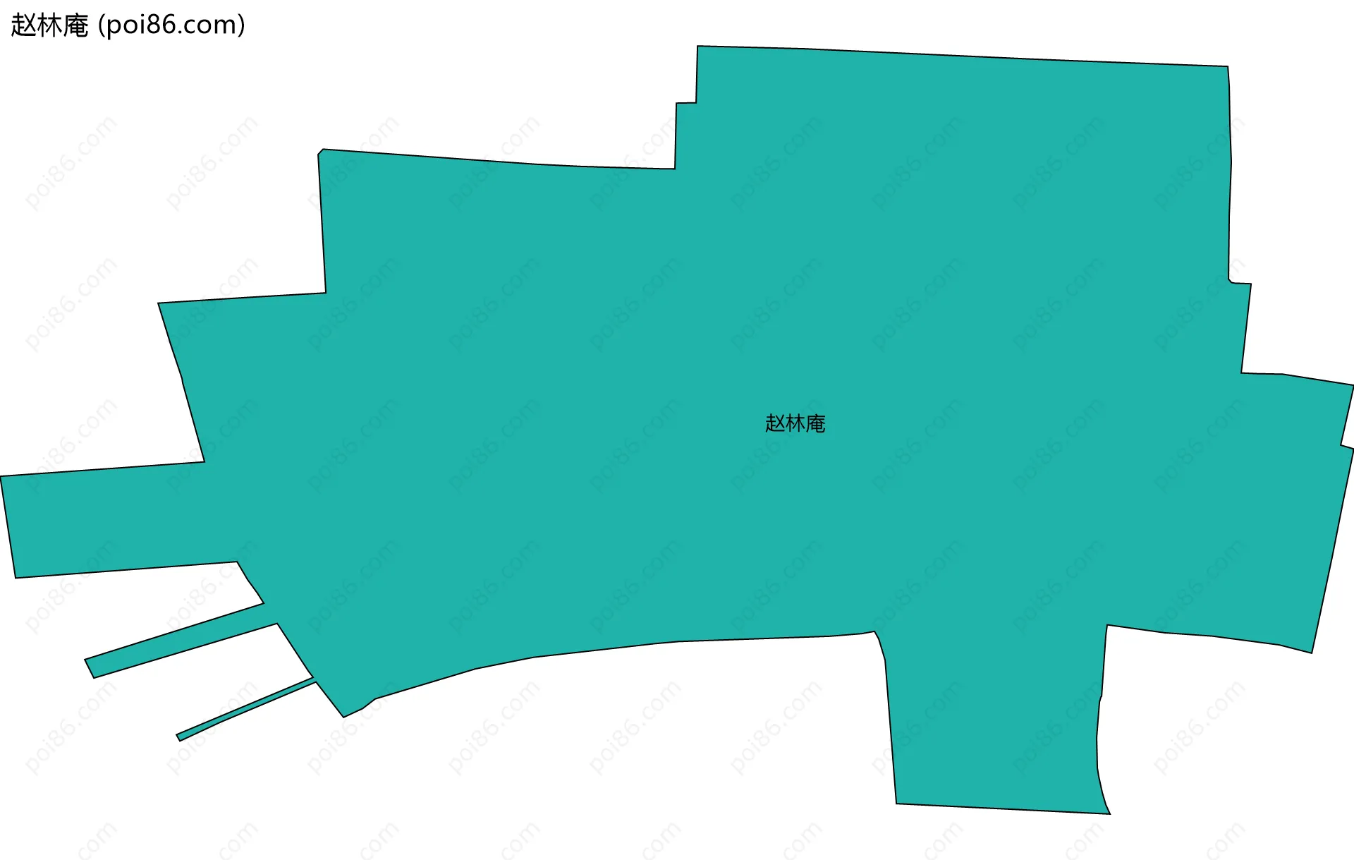 赵林庵边界地图